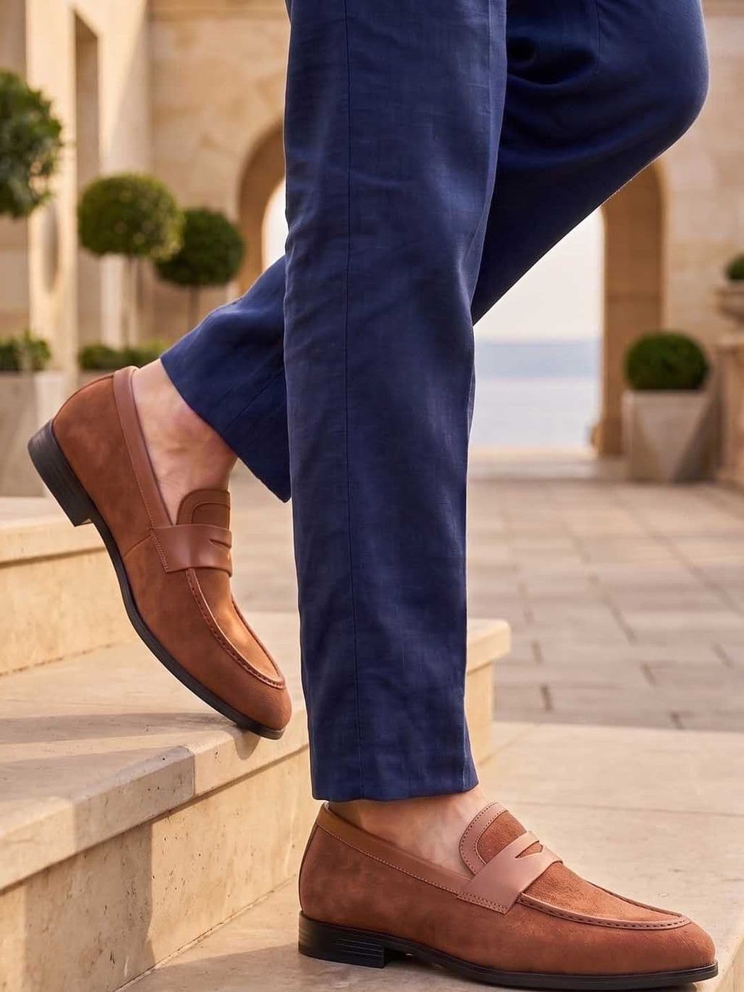 HERE&NOW Men Synthetic Leather Round Toe Slip-On Formal Loafers - view 1