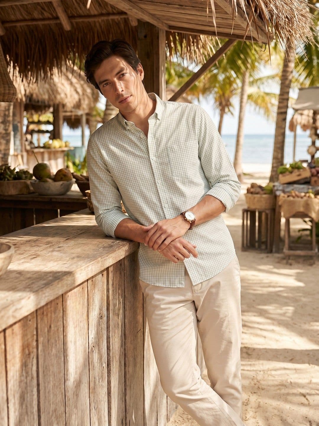 Mast & Harbour Checked Pure Cotton Casual Shirt - view 1