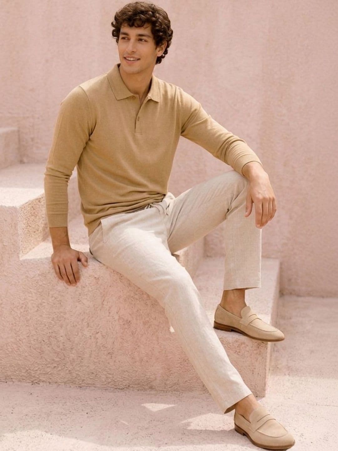 The Roadster Lifestyle Co Cotton Polo Collar T-Shirt thumbnail 4