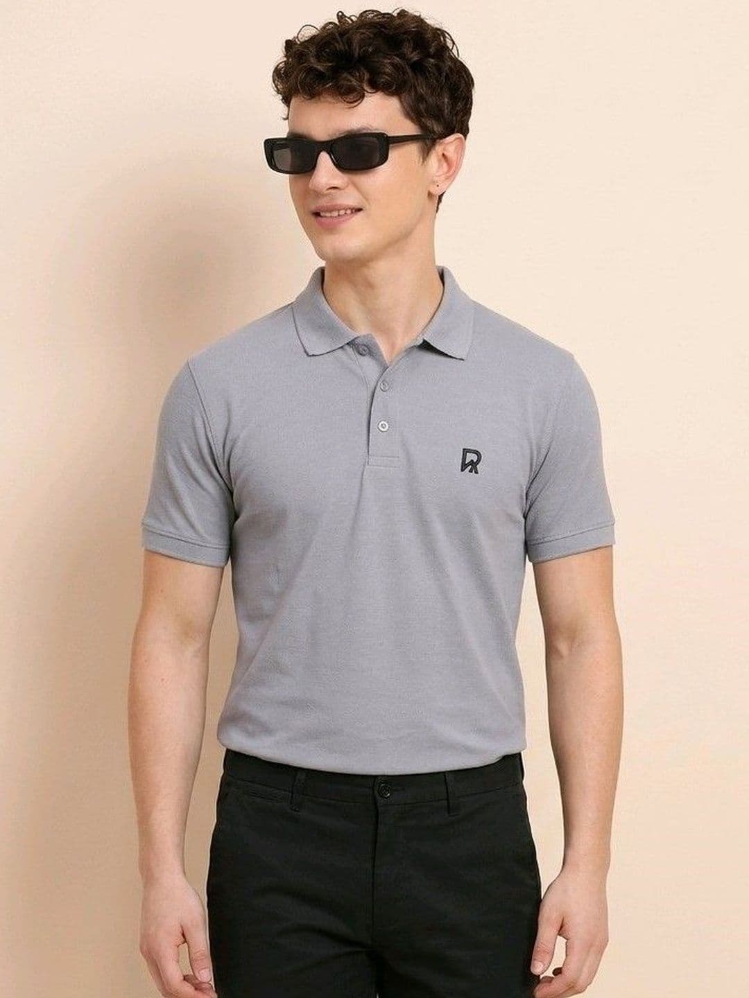 The Roadster Lifestyle Co Cotton Polo Collar T-Shirt - view 1