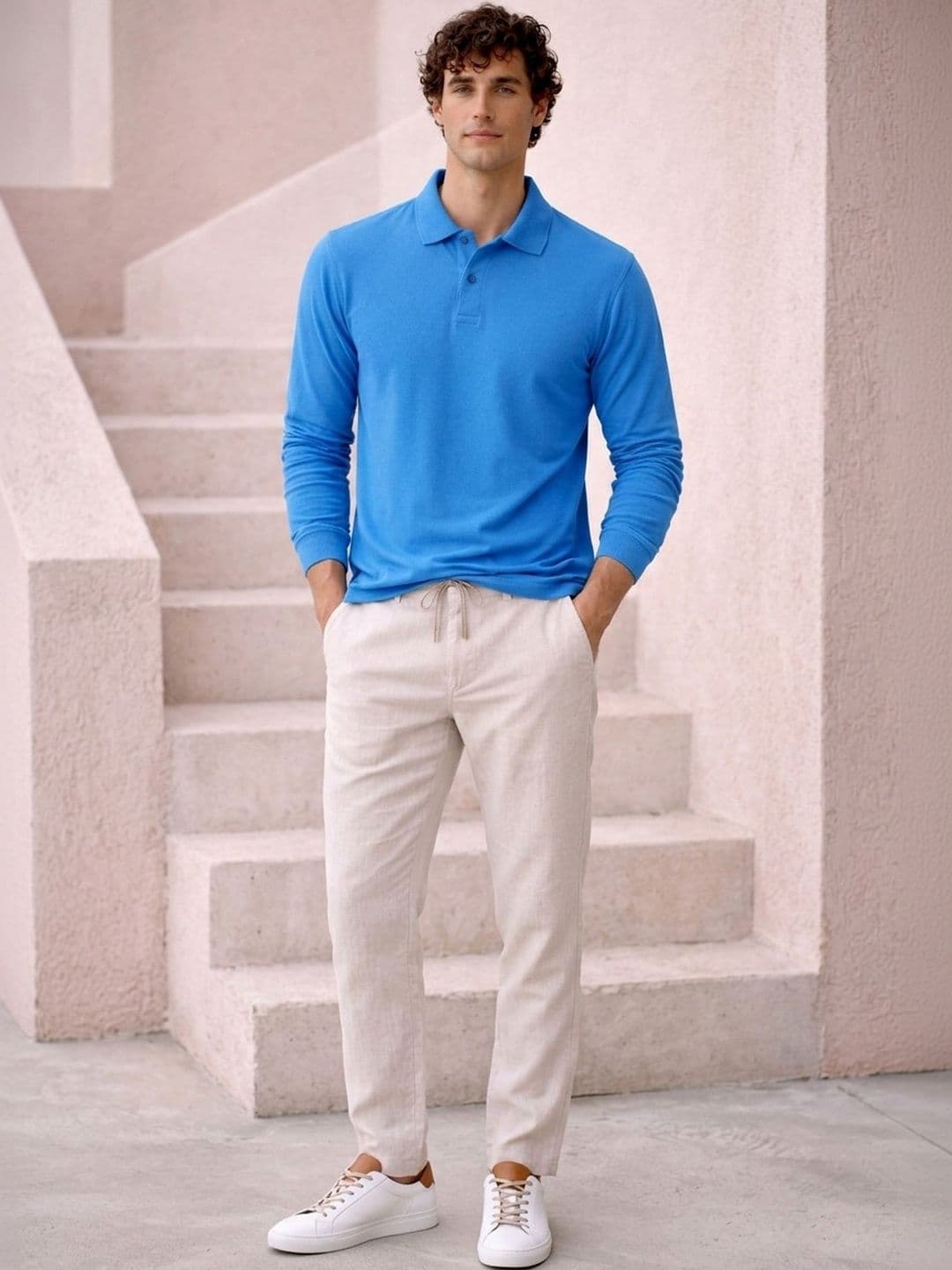 The Roadster Lifestyle Co Cotton Polo Collar T-Shirt thumbnail 5