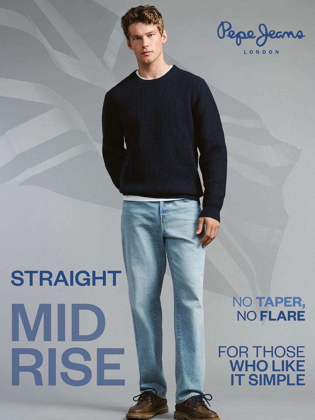 Pepe Jeans Men Holborne Straight Fit Mid-Rise Light Fade Stretchable Jeans thumbnail 6