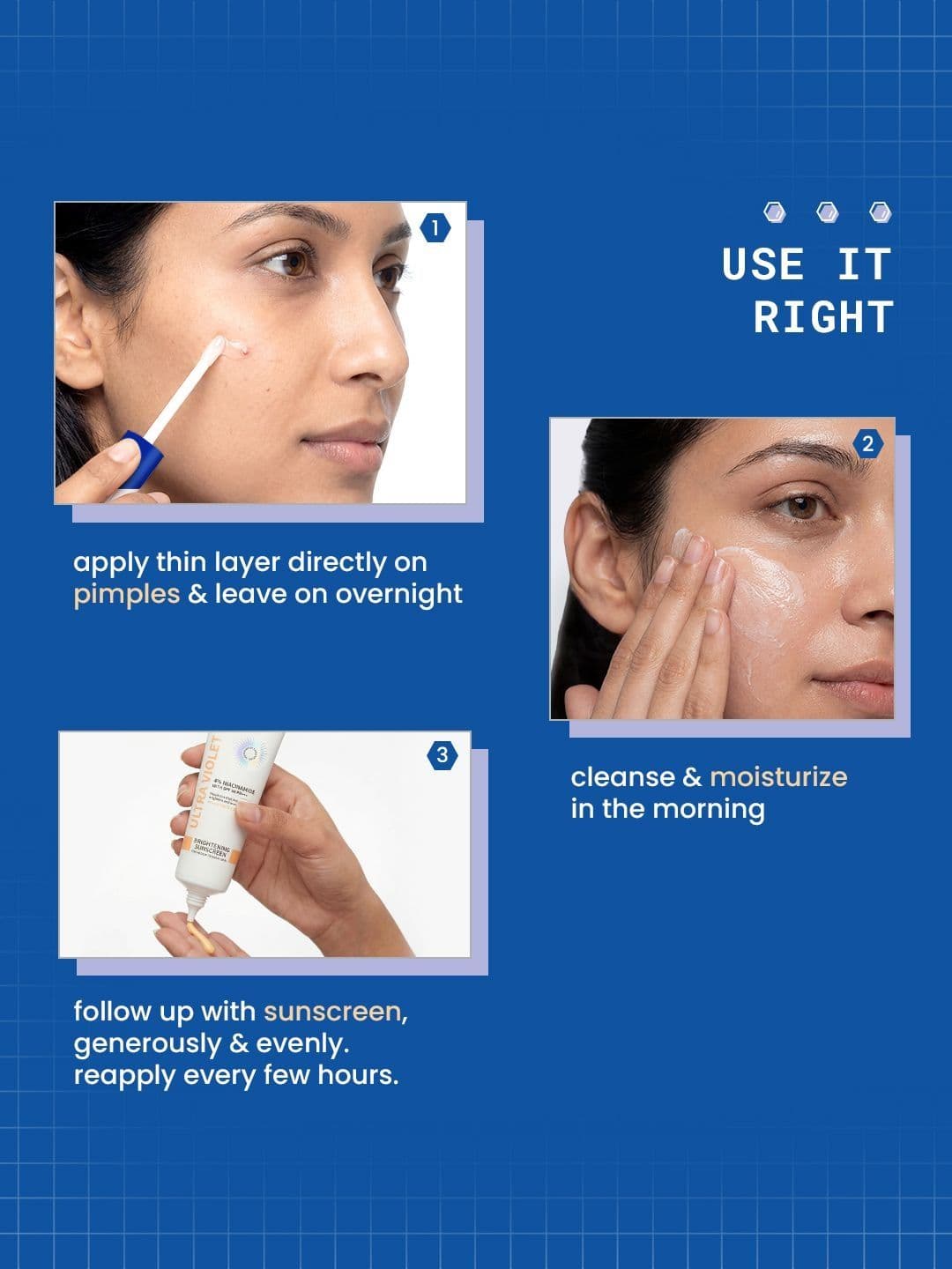 DermDoc Set Of 2 SPF 50 Peach Tinted Sunscreen -50 g & 2% Salicylic Acid Pimple Gel - 5ml thumbnail 7