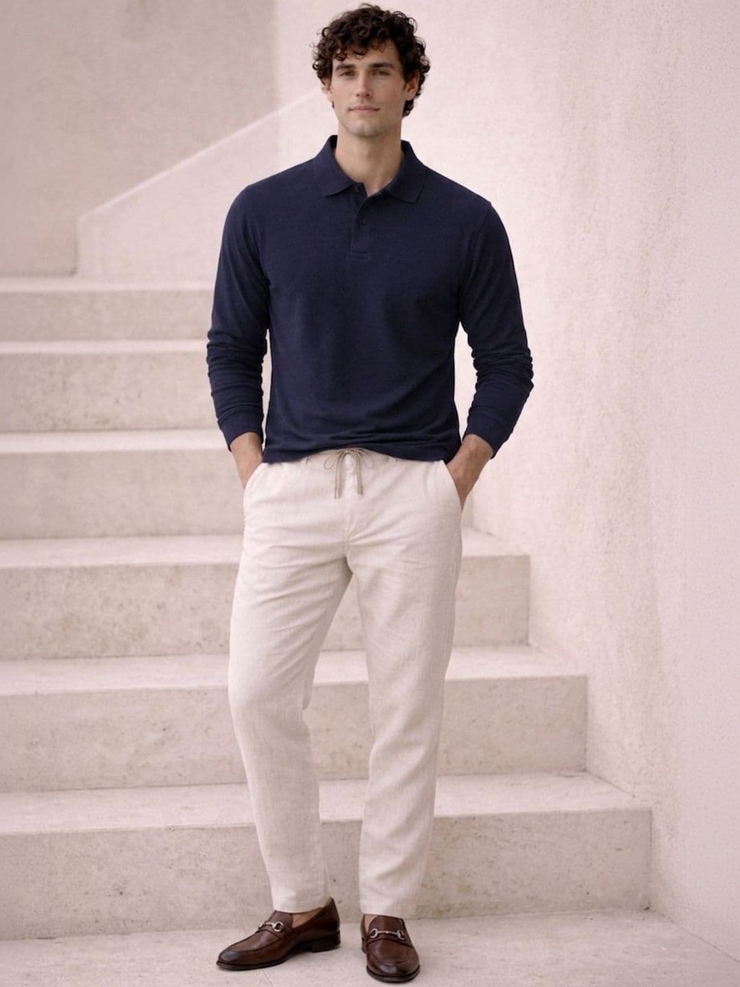 The Roadster Lifestyle Co Cotton Polo Collar T-Shirt thumbnail 2