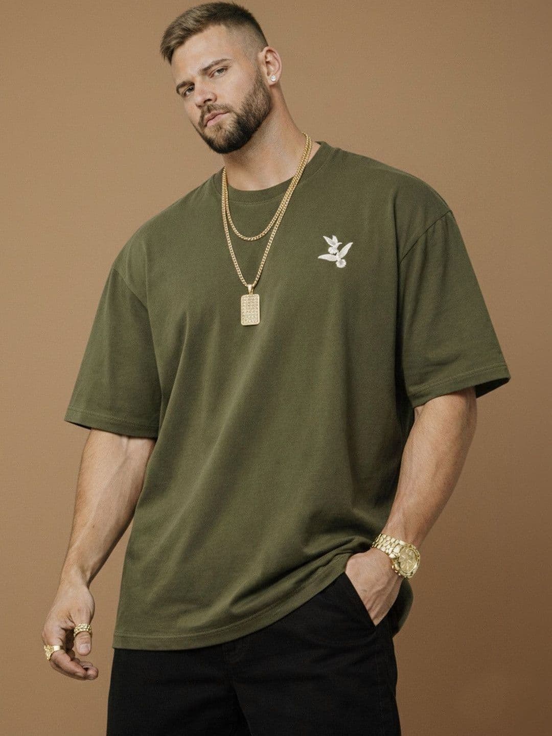 Mast & Harbour Men Printed T-shirt thumbnail 6