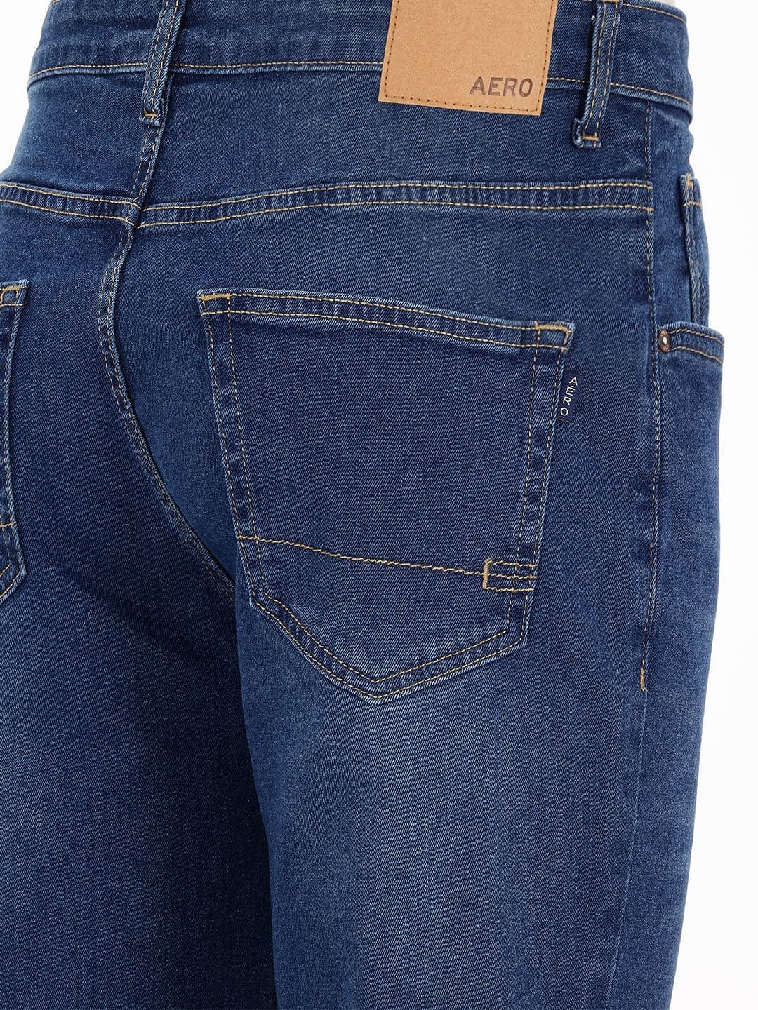 Aeropostale Men Regular Fit Mid-Rise Light Fade Cotton Jeans thumbnail 3