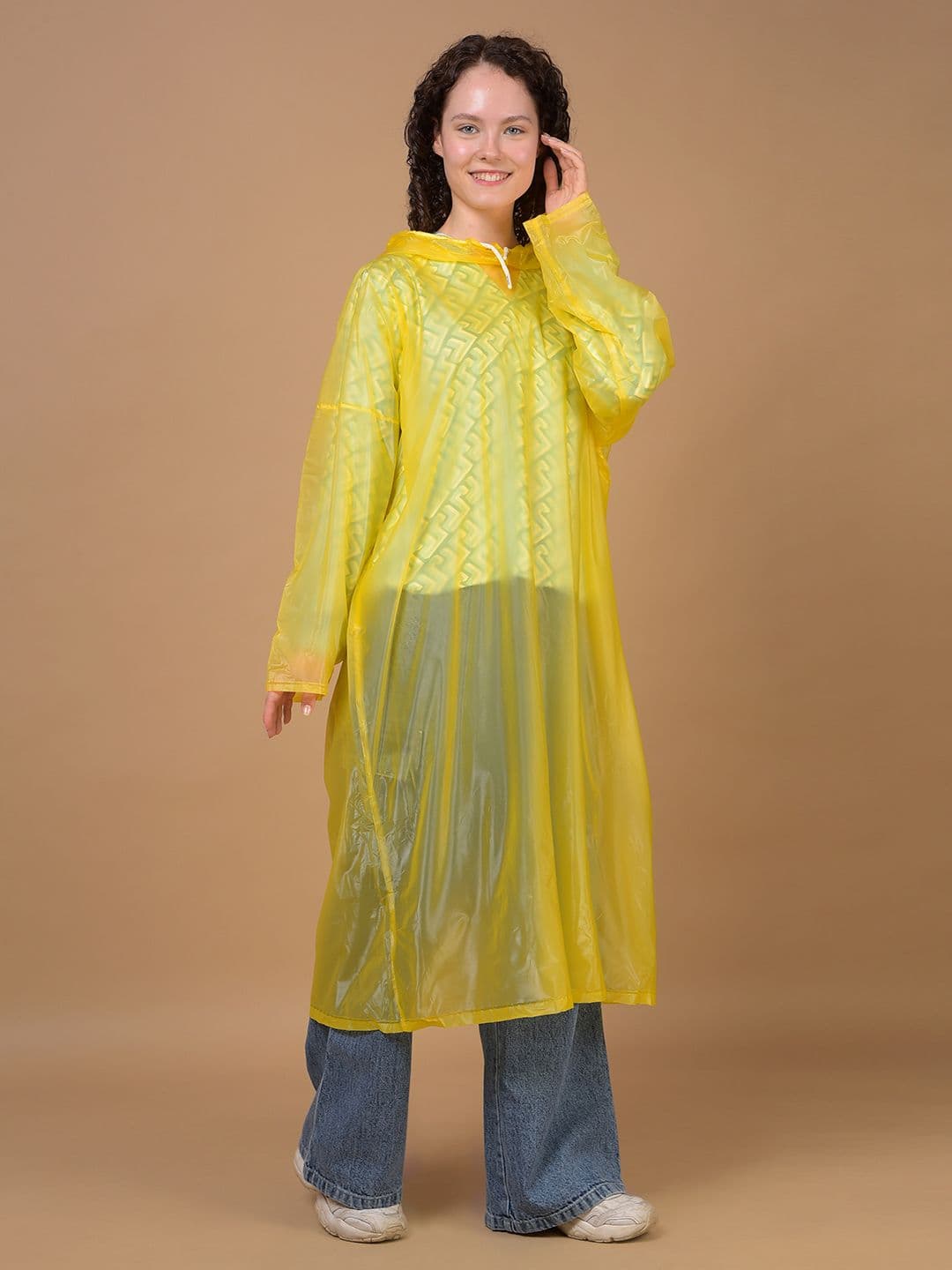 Dollar Unisex Waterproof PVC Rain Poncho with Adjustable Hood thumbnail 7