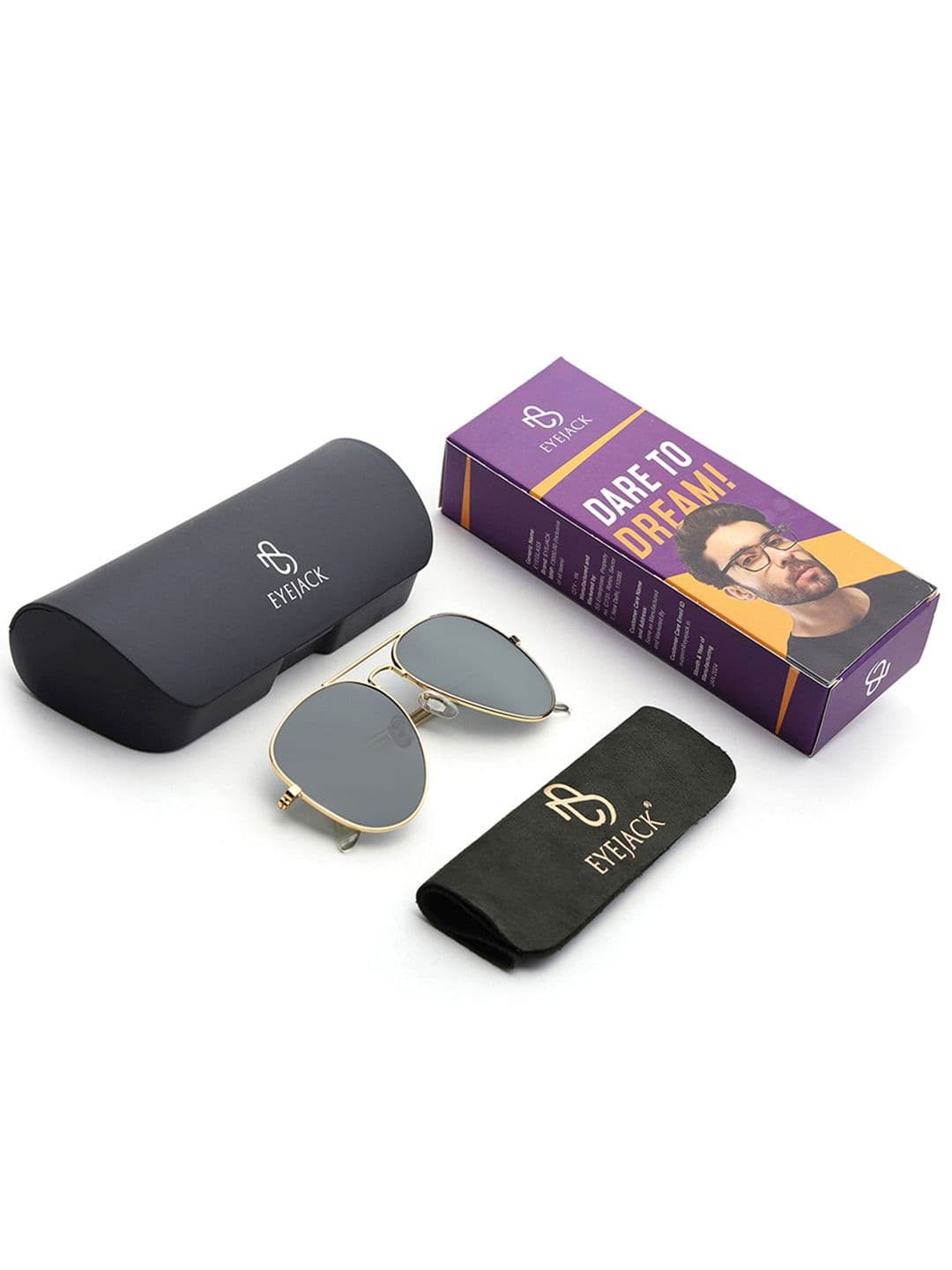 Eyejack by Voyage Unisex Aviator Sunglasses with UV Protected Lens 3025CL976 thumbnail 6