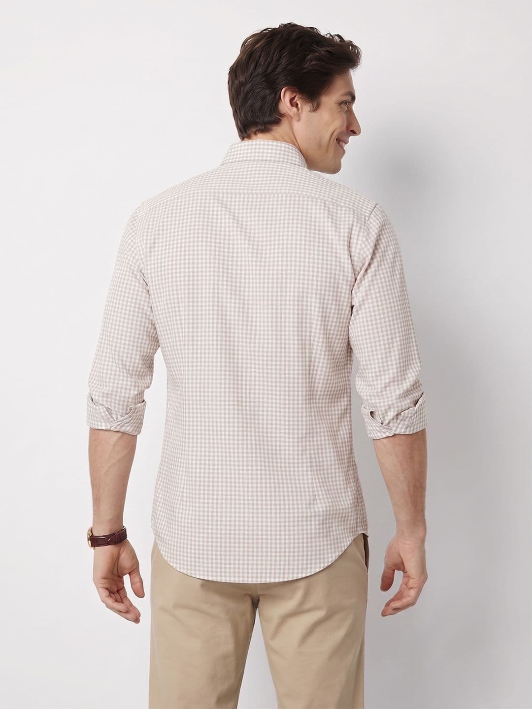 Mast & Harbour Checked Pure Cotton Casual Shirt thumbnail 5