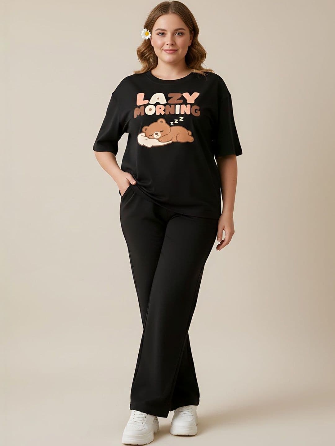 My Swag Cotton Printed T-shirt with Trousers thumbnail 3