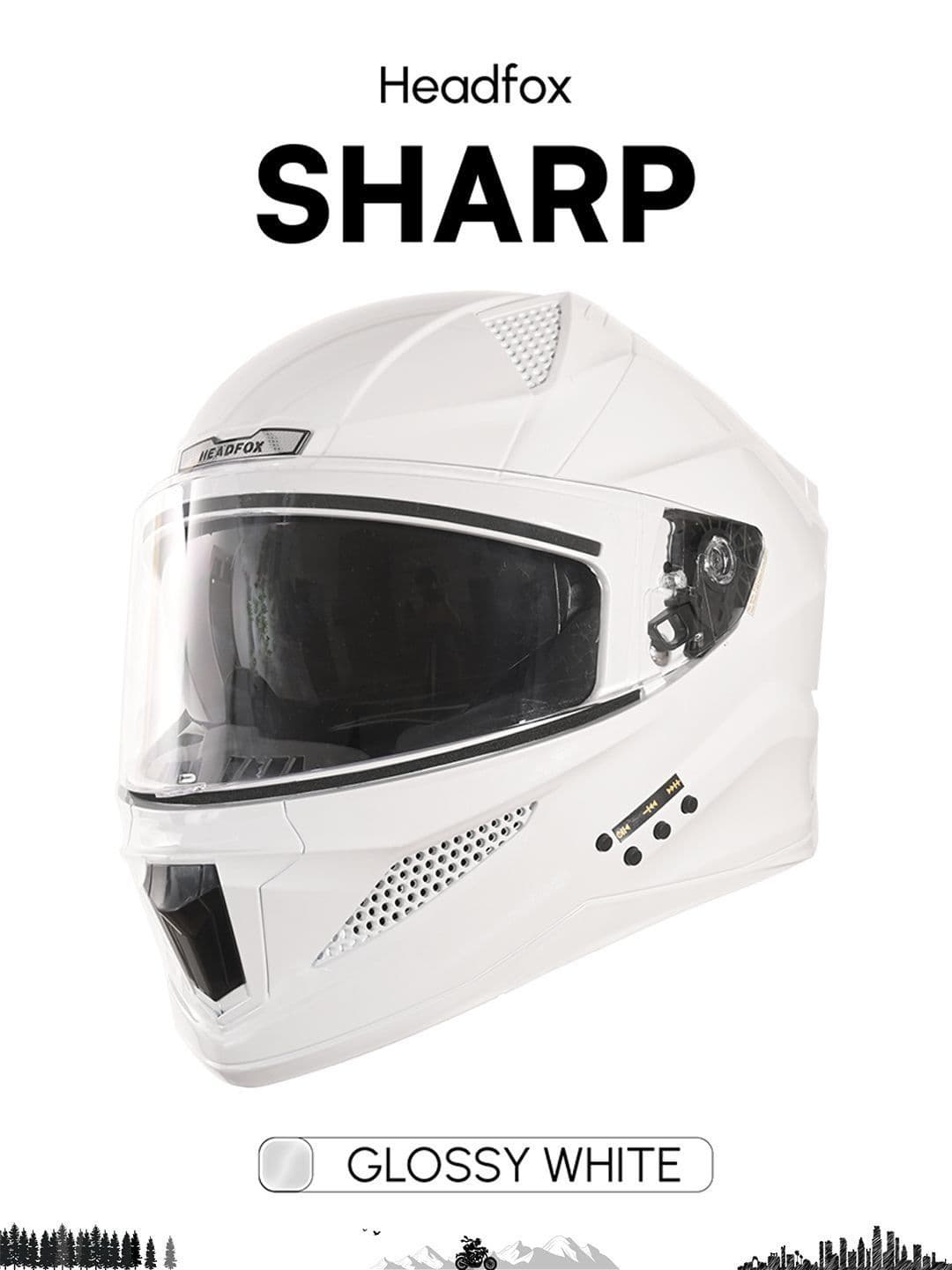 HEADFOX N2F SHARP Bluetooth Bike Helmet With GPS, Voice Assist, ENC & Dual Visor thumbnail 6