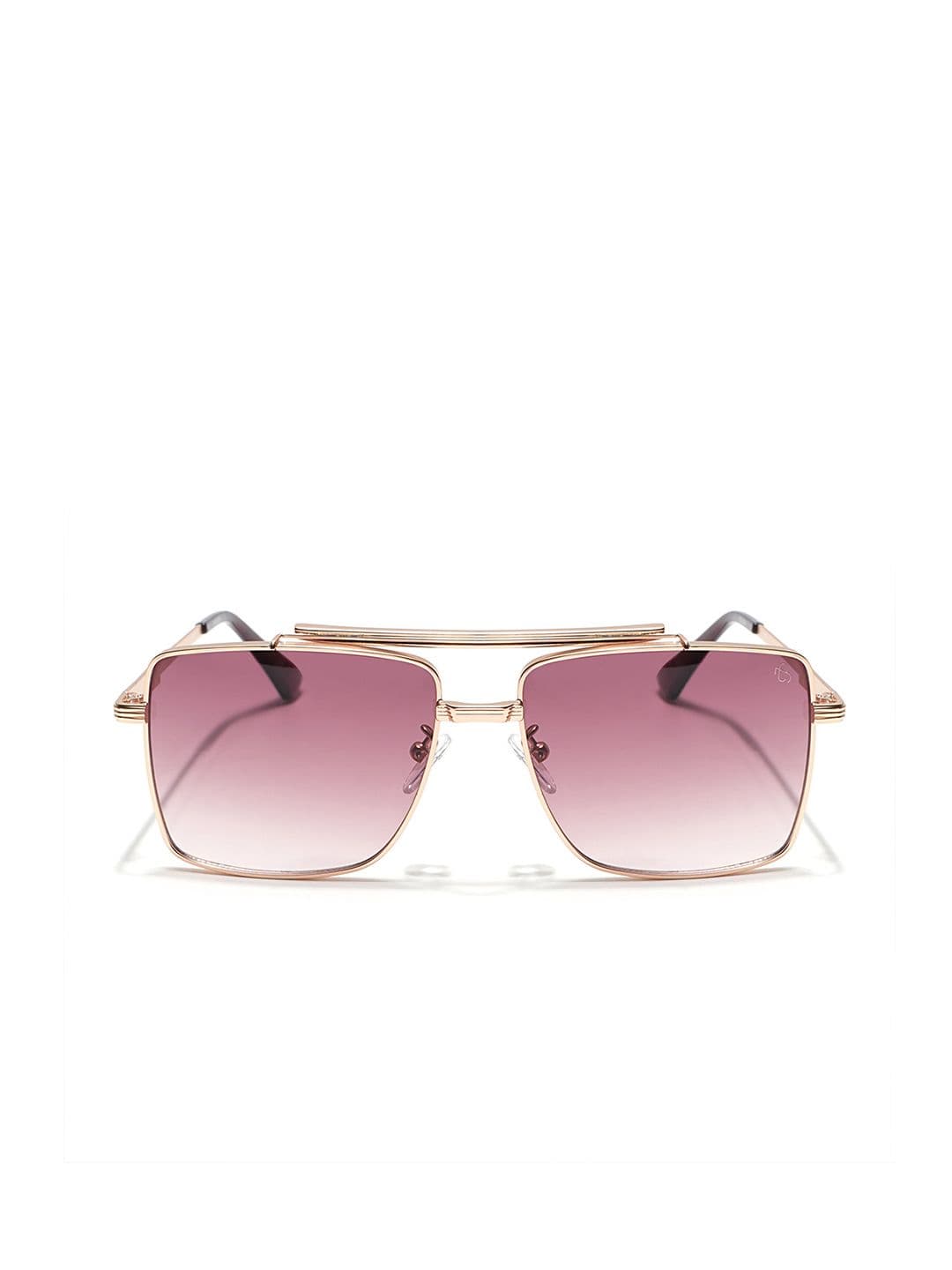 Eyejack by Voyage Square Sunglasses with UV Protected Lens-B80787CL868-Brown & Clear thumbnail 5