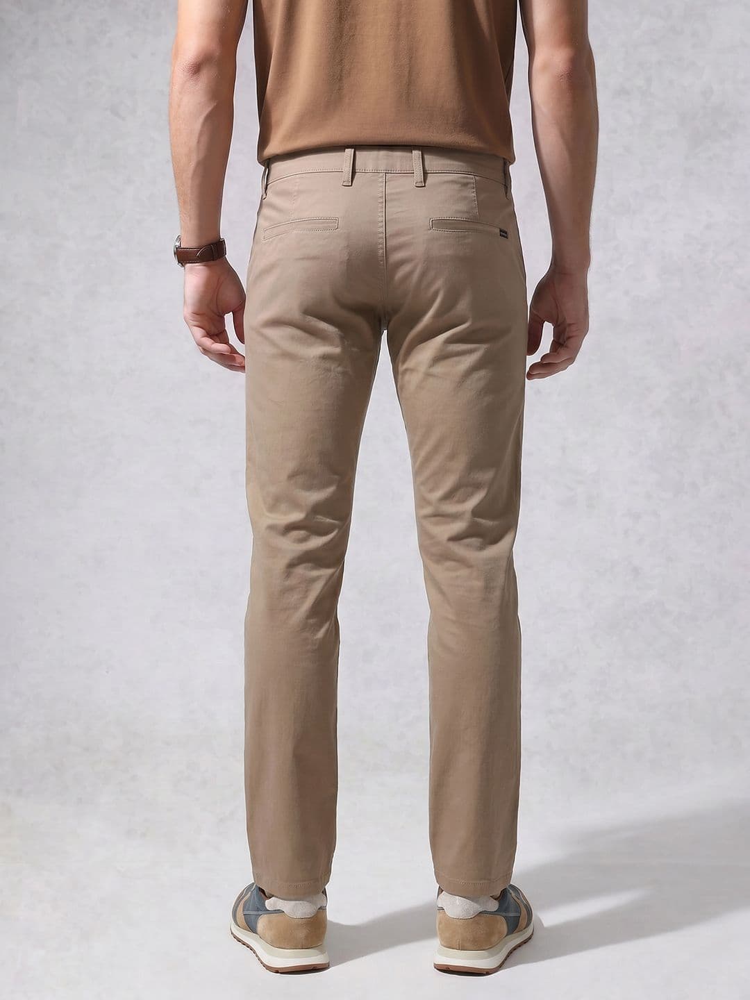 WROGN Men Slim Fit Pure Cotton Trousers thumbnail 3
