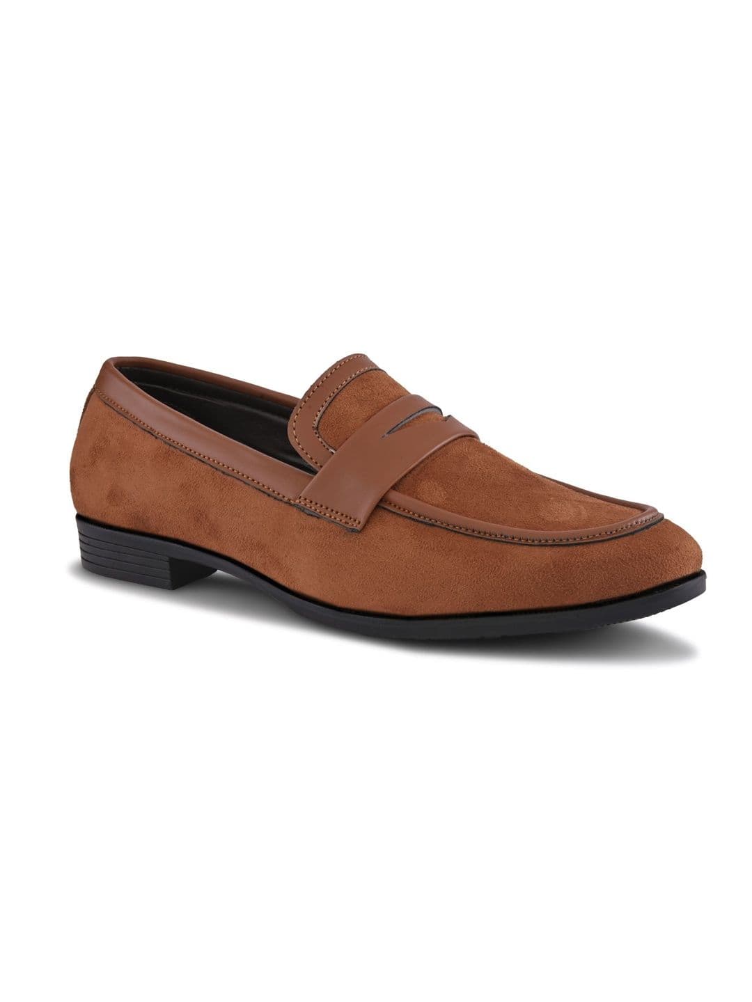 HERE&NOW Men Synthetic Leather Round Toe Slip-On Formal Loafers thumbnail 5