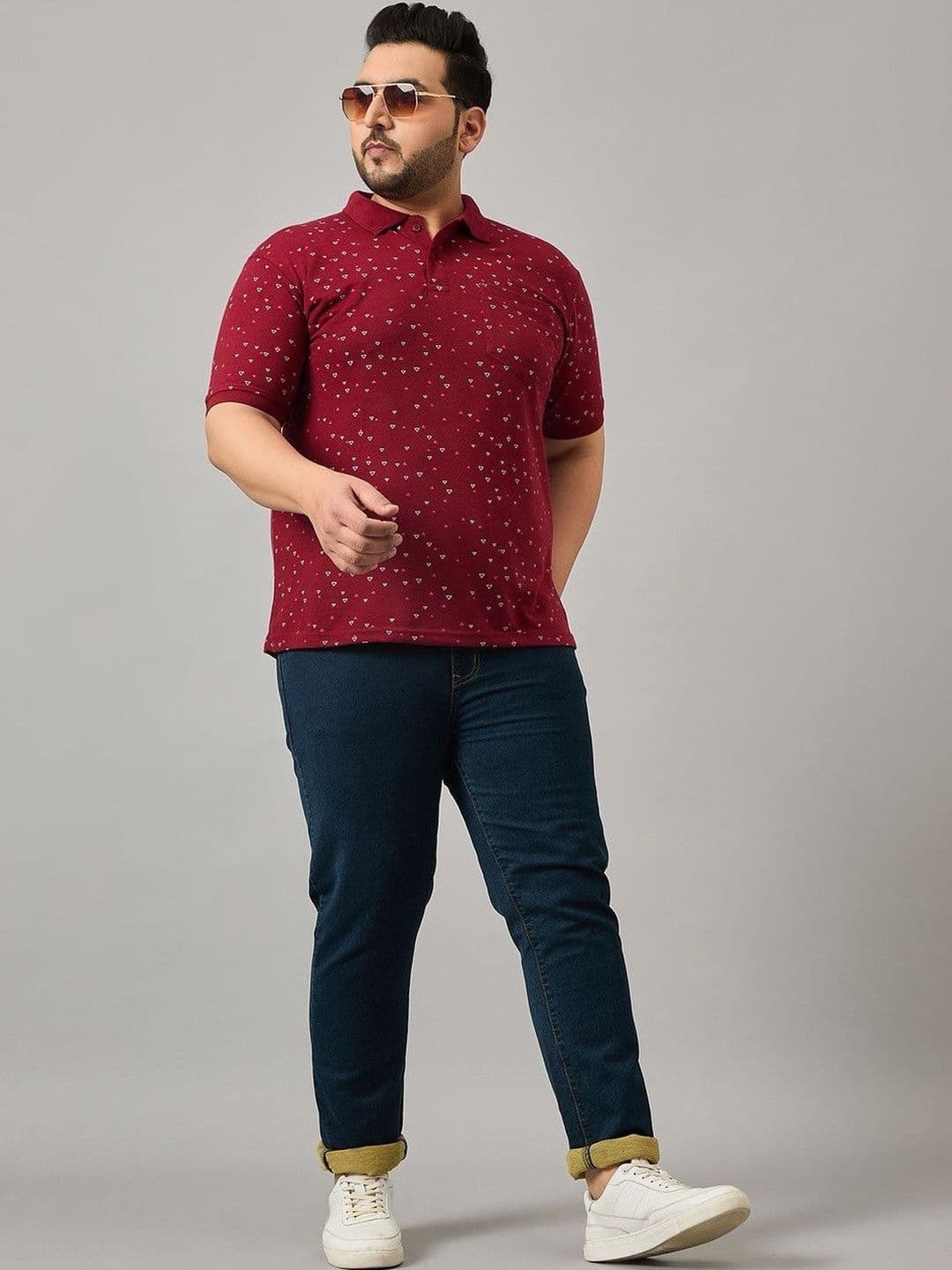 SZN Men Printed Polo Collar Pockets T-shirt thumbnail 5