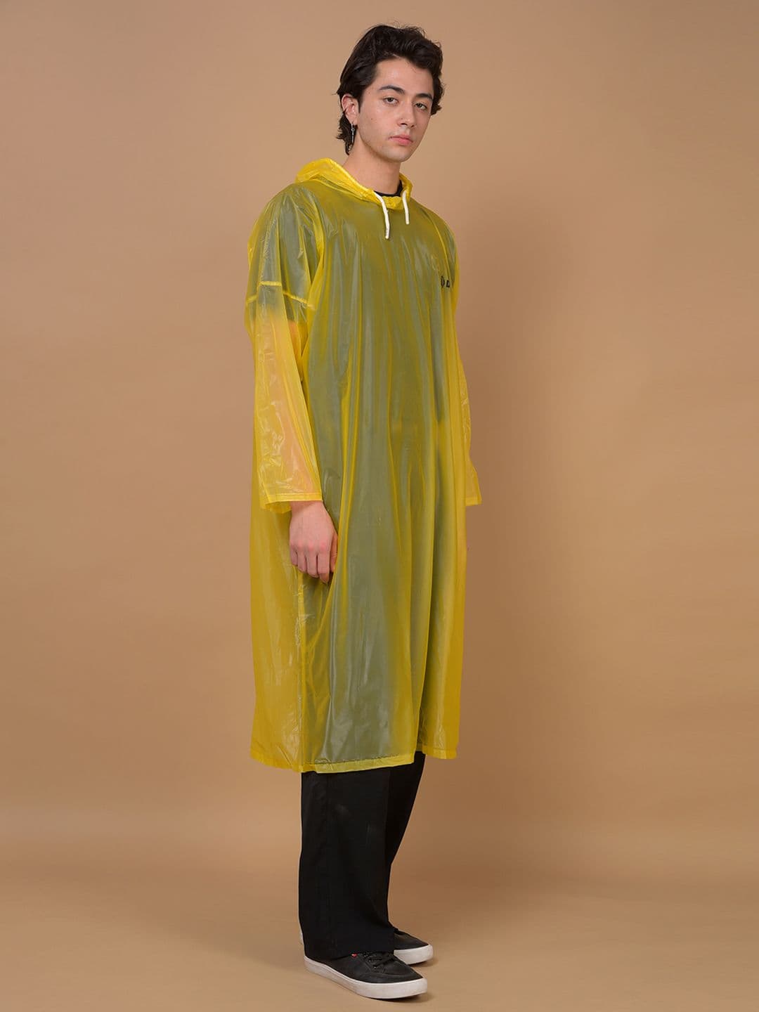Dollar Unisex Waterproof PVC Rain Poncho with Adjustable Hood thumbnail 4