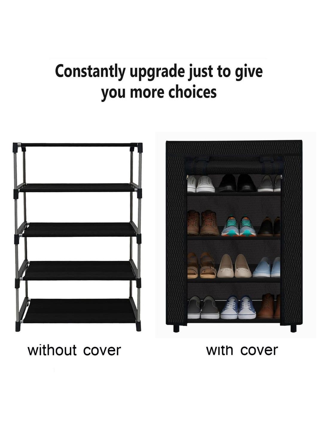 Urban Choice 4-Layers Metal Collapsible Shoe Stand thumbnail 2