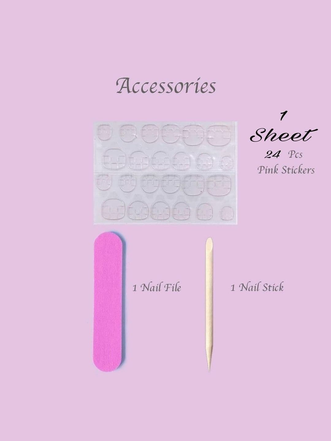Nakhi Set Of 24 Gold Chrome French Tip Pearls Design Glossy Almond Nails Set -Peach thumbnail 3