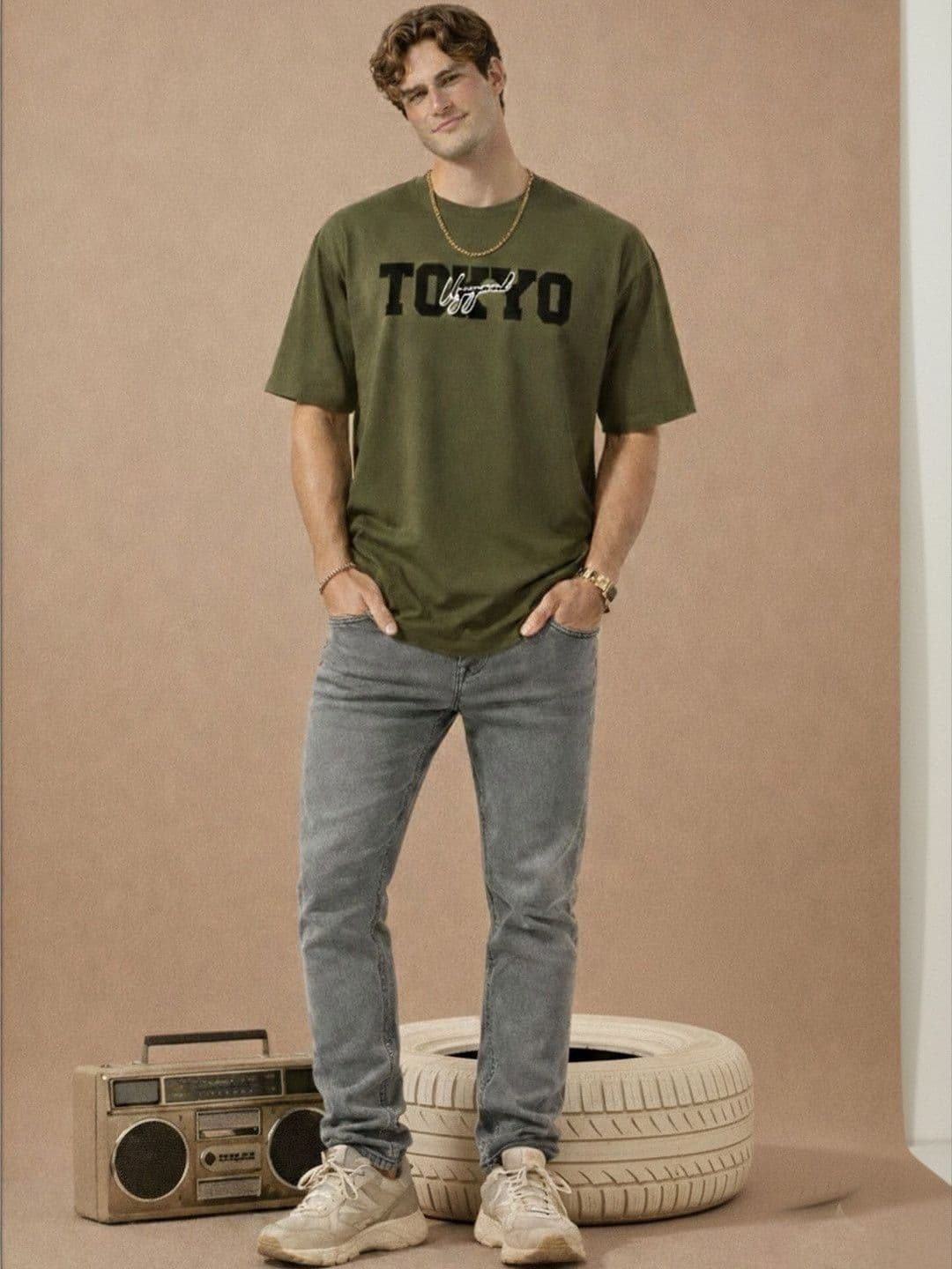 Mast & Harbour Men Printed T-shirt thumbnail 5