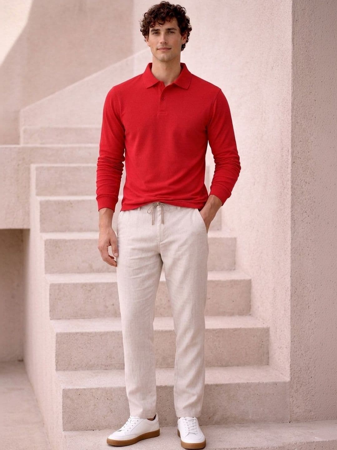 The Roadster Lifestyle Co Cotton Polo Collar T-Shirt thumbnail 3