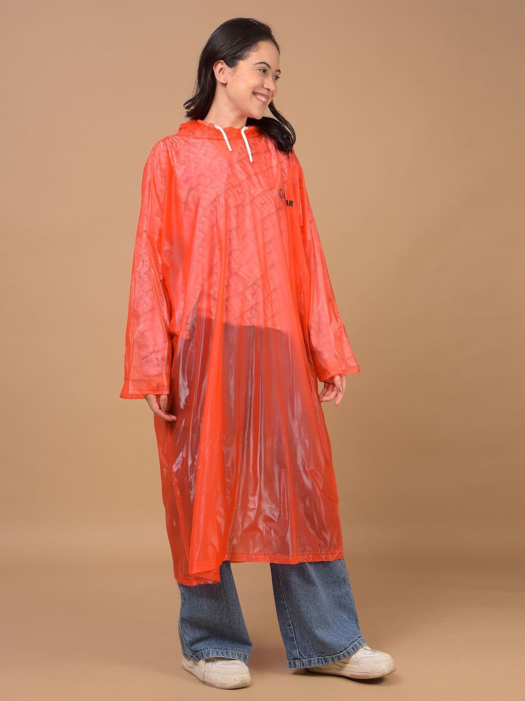 Dollar Unisex Waterproof PVC Rain Poncho with Adjustable Hood thumbnail 6