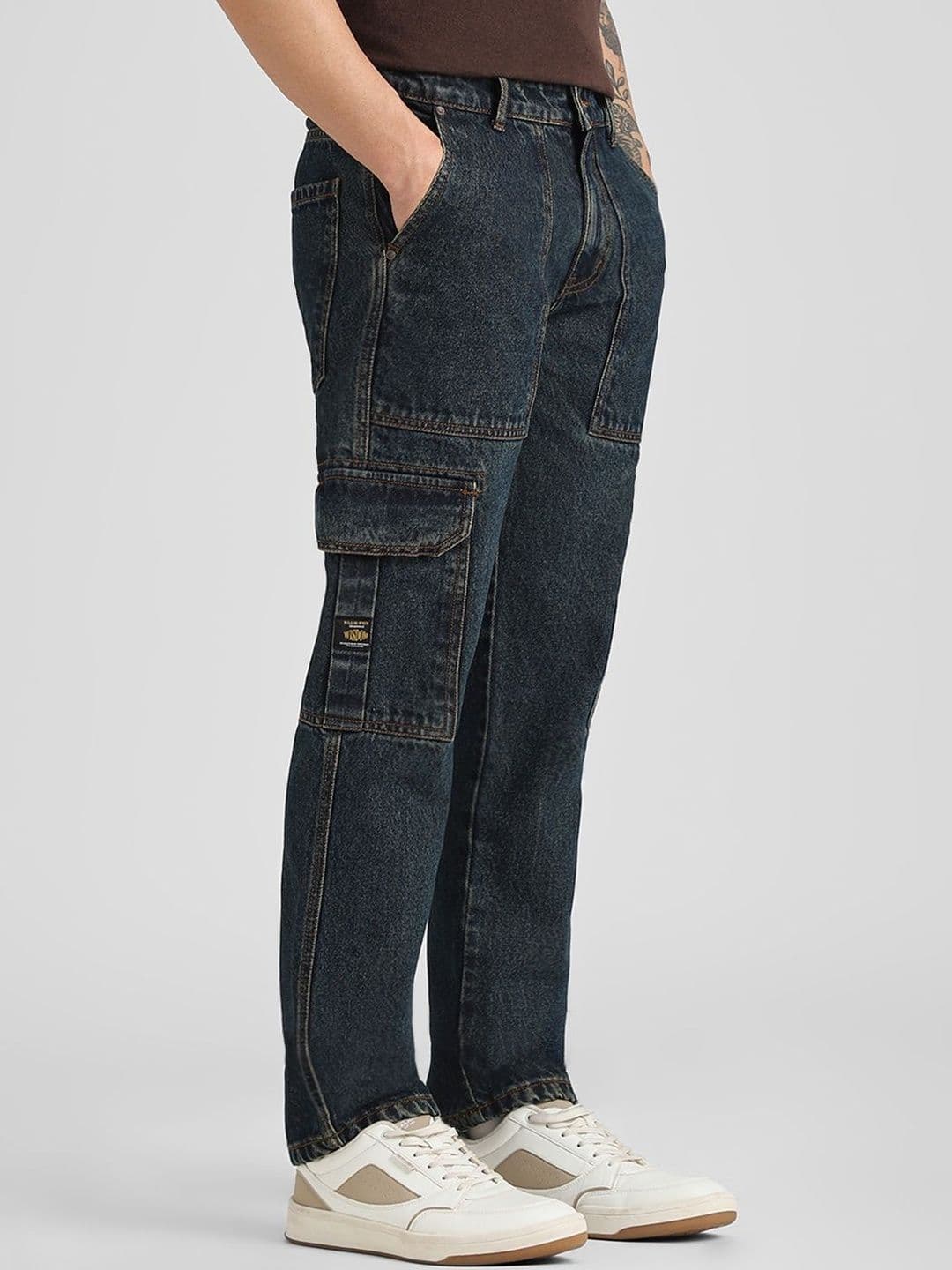 Klub Fox Men Straight Fit Cargos Jeans thumbnail 3