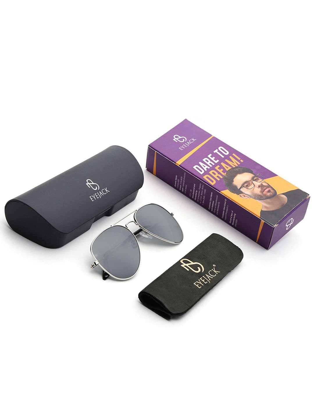 Eyejack by Voyage Unisex Aviator Sunglasses with UV Protected Lens 3025CL980 thumbnail 5