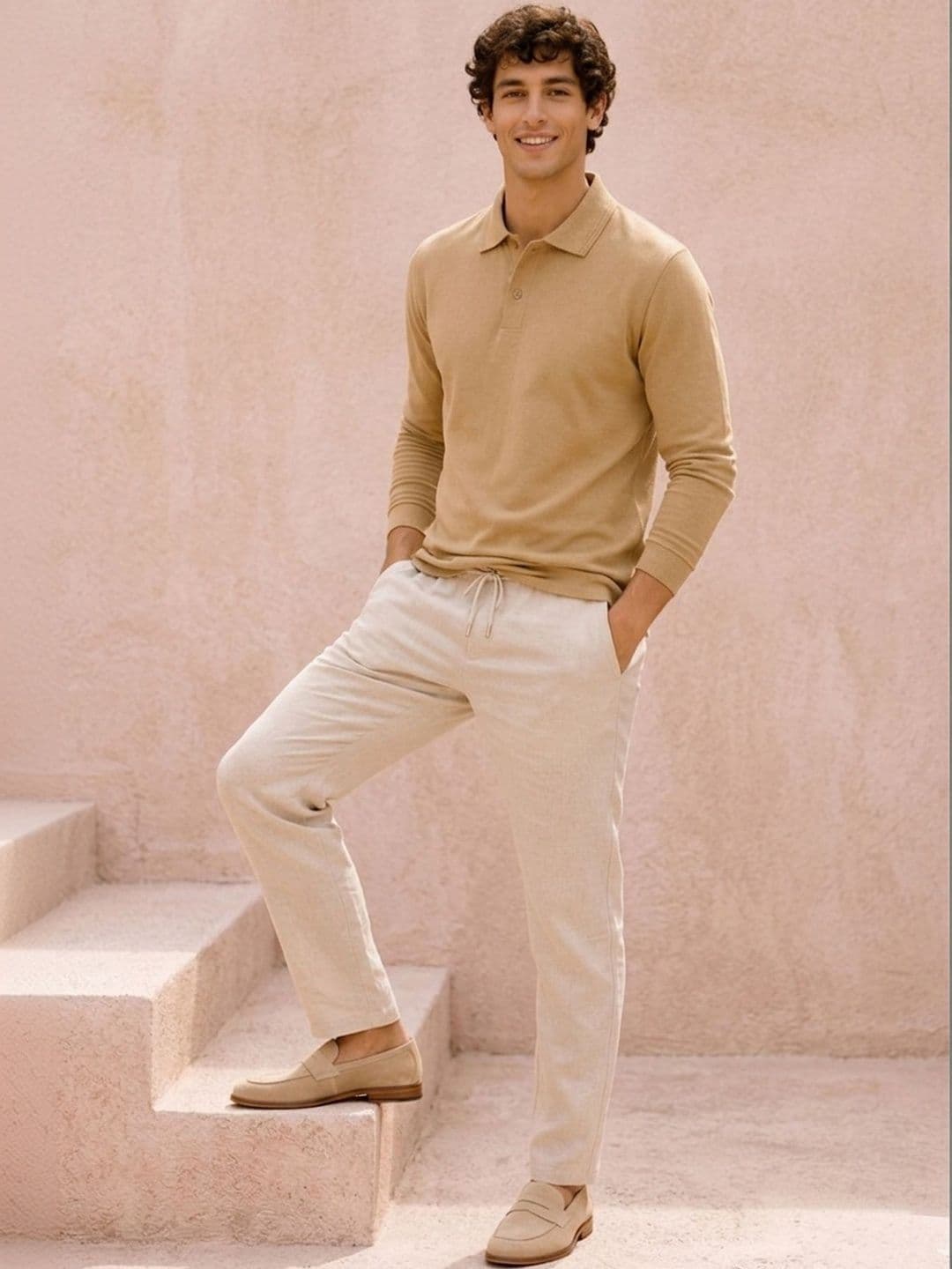 The Roadster Lifestyle Co Cotton Polo Collar T-Shirt thumbnail 3