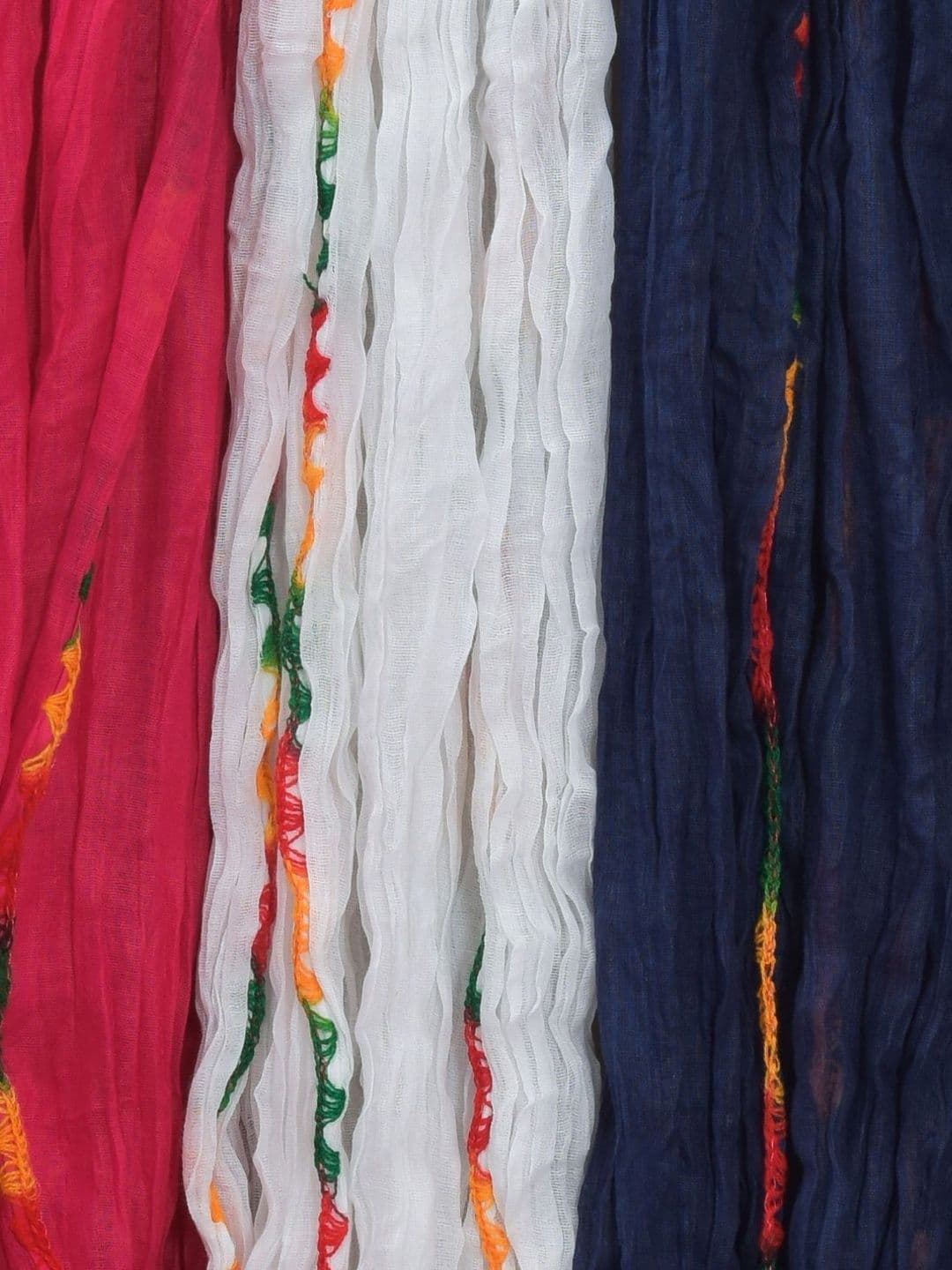 Kuhika Pack Of 3 Dupatta with Thread Work thumbnail 4