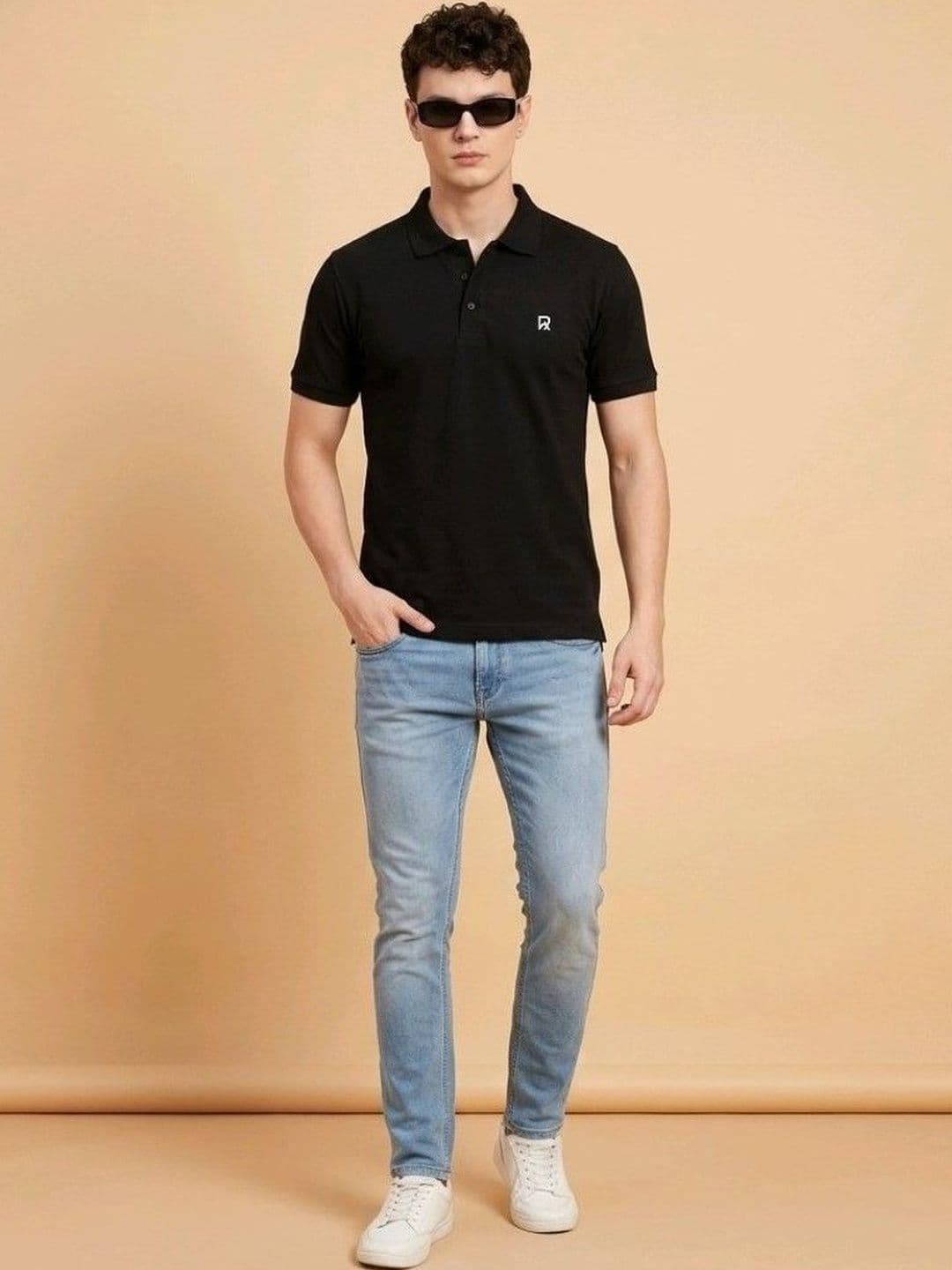 The Roadster Lifestyle Co Cotton Polo Collar T-Shirt thumbnail 3