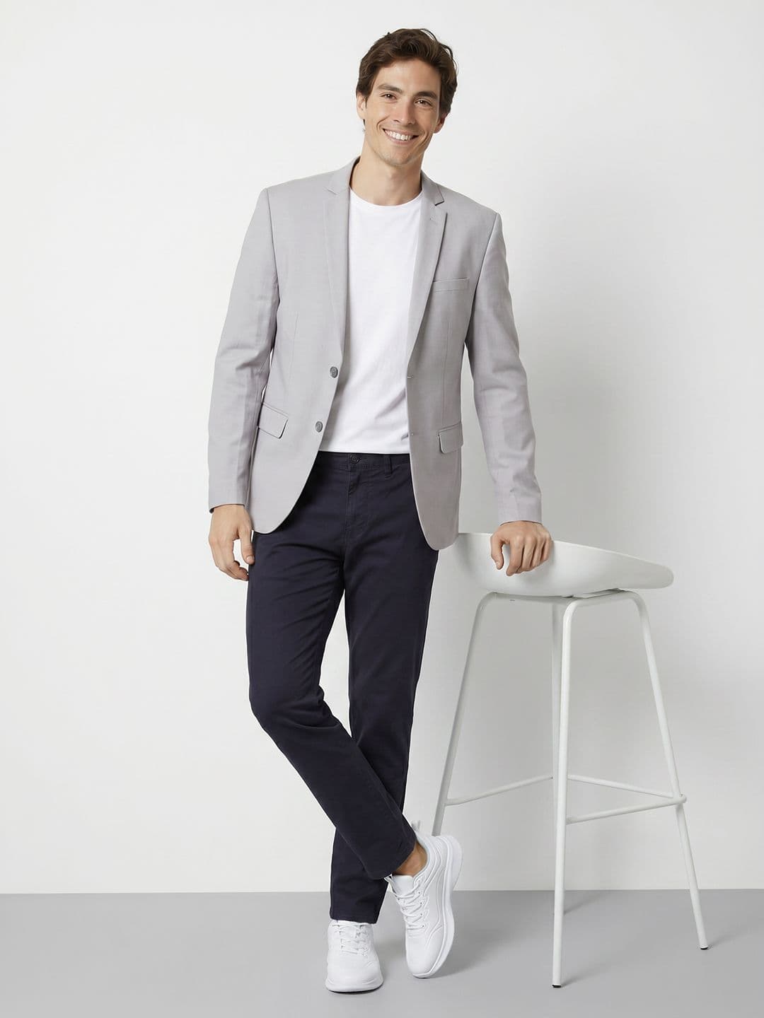 Mast & Harbour Notched Lapel Single Breasted Casual Blazer thumbnail 3
