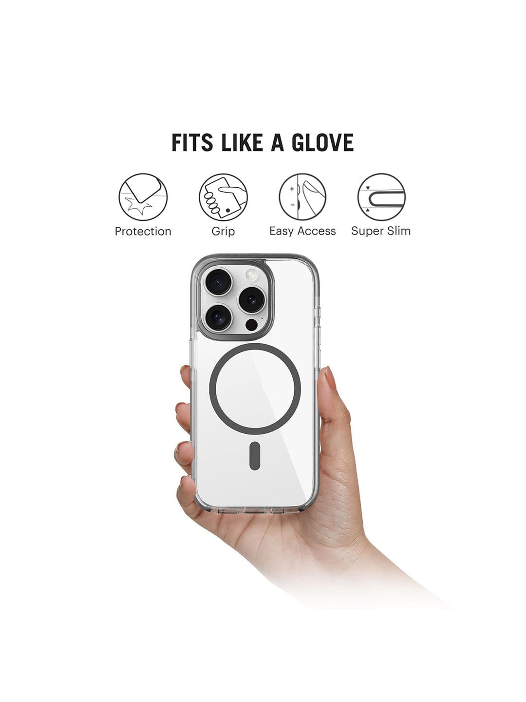 DailyObjects Stride 3.0 Clear MagSafe Phone Case Cover For iPhone 13 Pro thumbnail 7