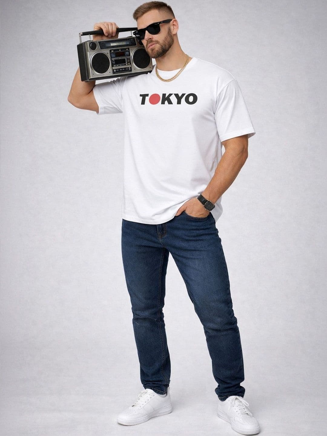 Mast & Harbour Men Typography Printed T-shirt thumbnail 4