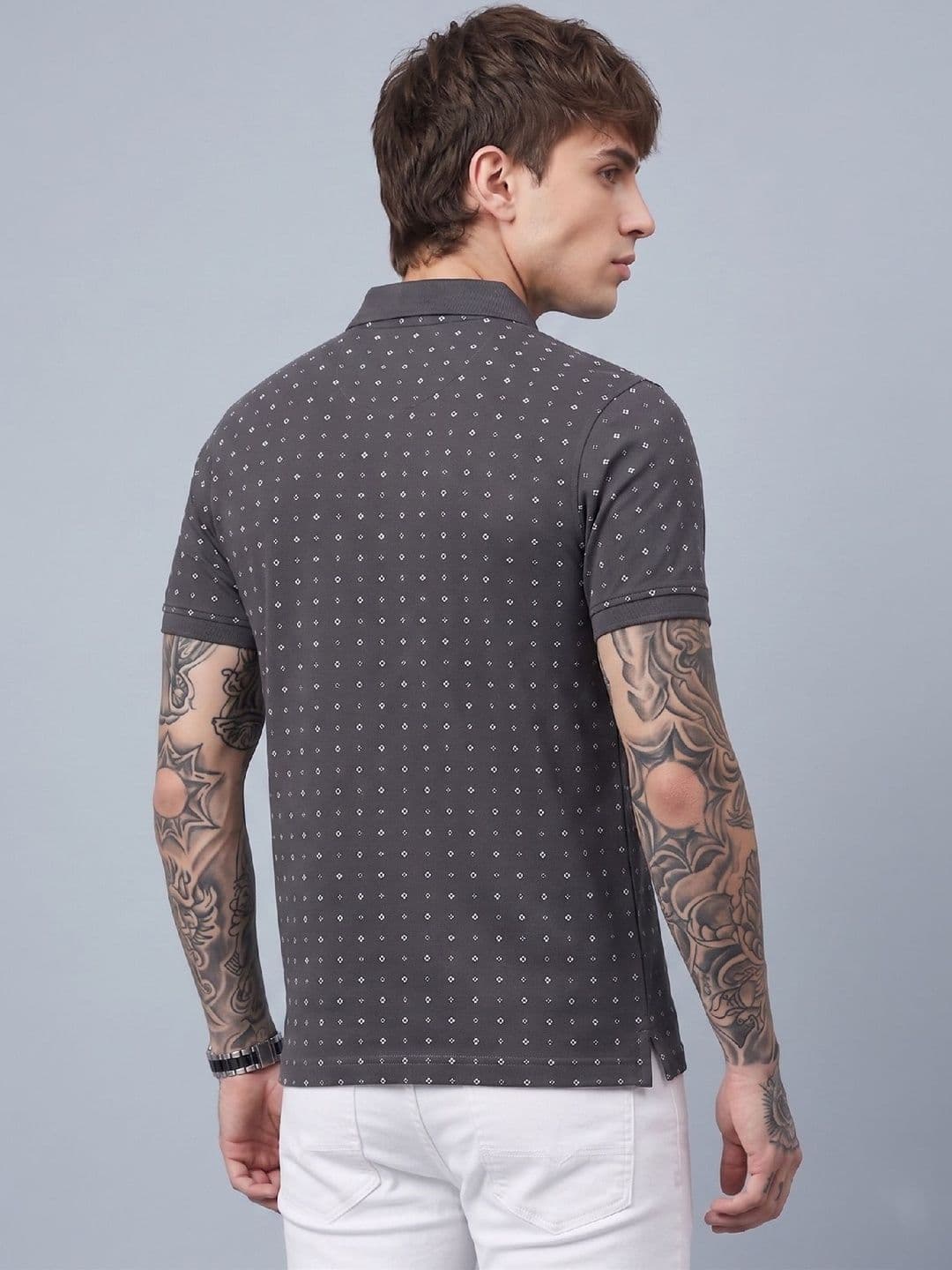 SANDPIPER Men Printed Polo Collar Pockets T-shirt thumbnail 5