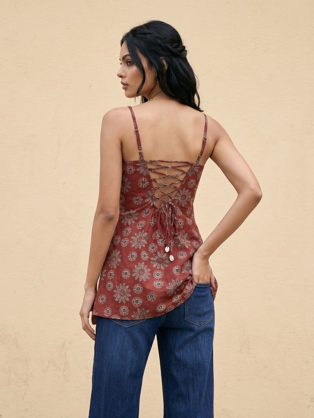 fusion by glitchez Floral Printed Pure Cotton Kurti - view 1
