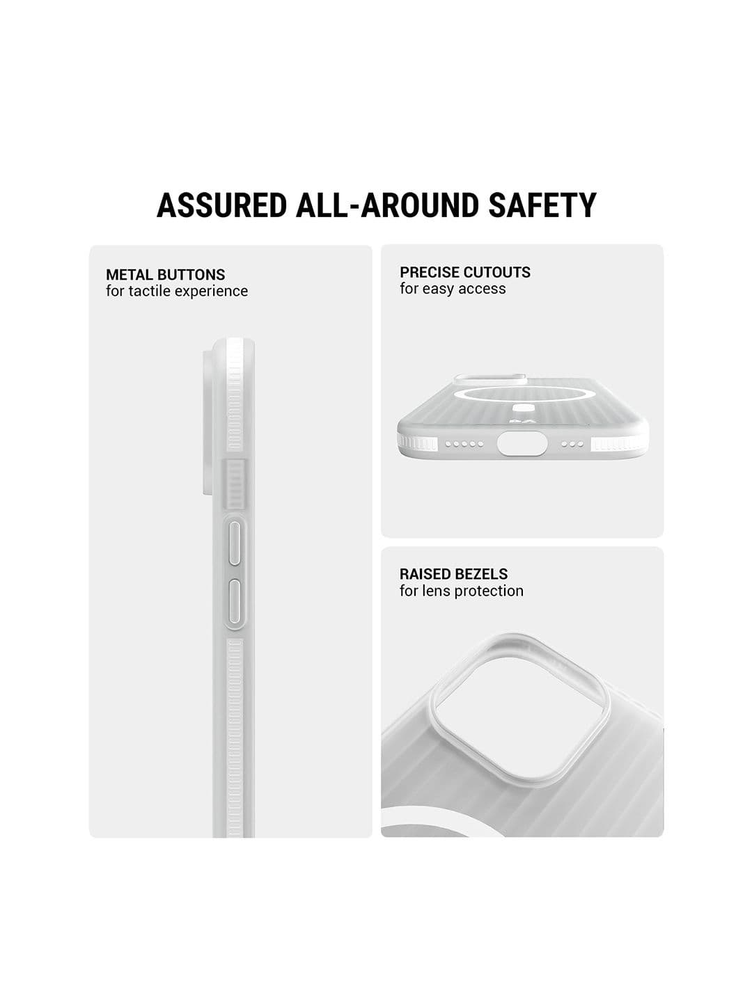DailyObjects White Beam 2.0 Magsafe Phone Case Cover For Iphone 14 thumbnail 4
