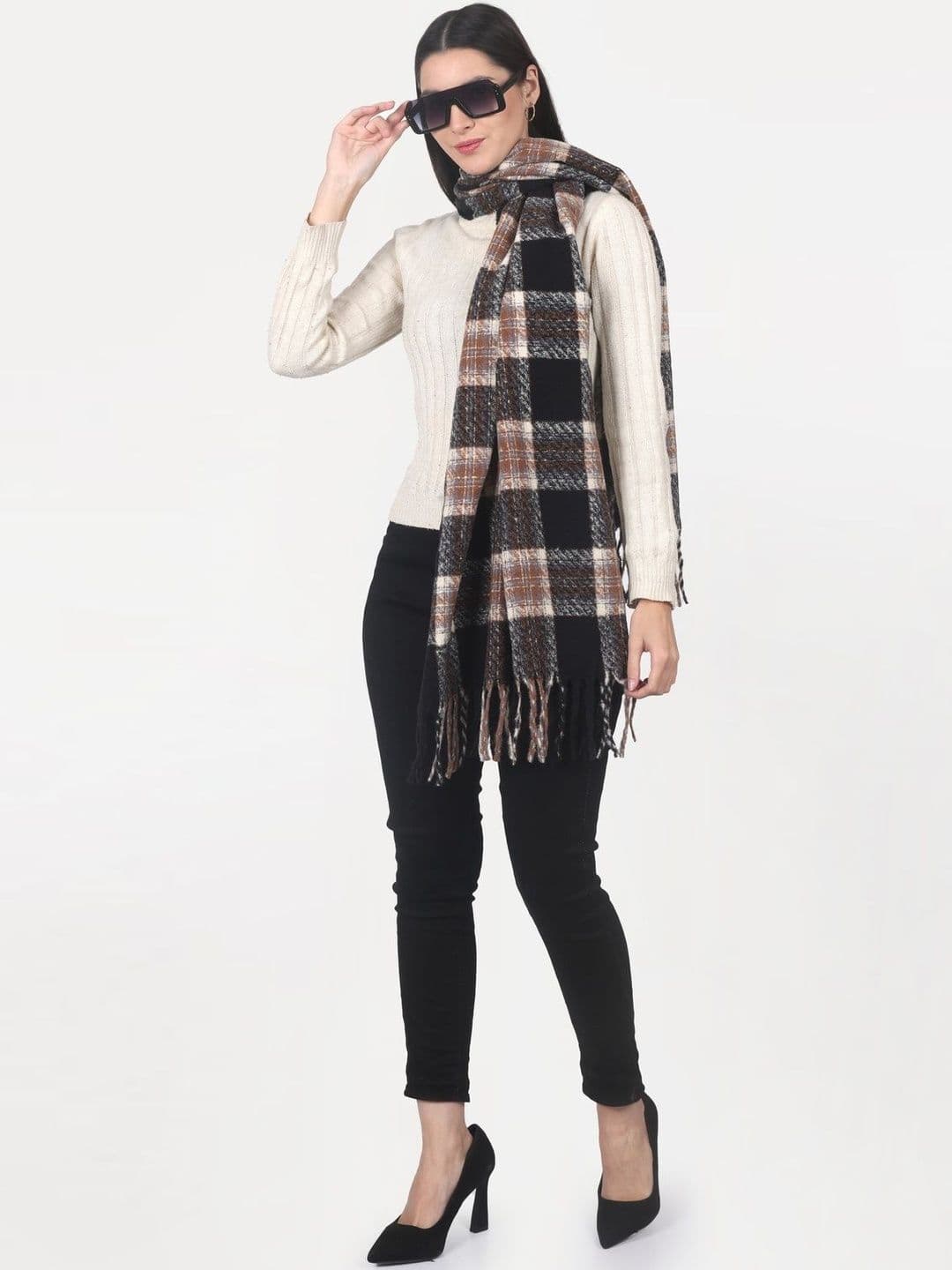 Cazzano Women Checked Printed Shawl thumbnail 4
