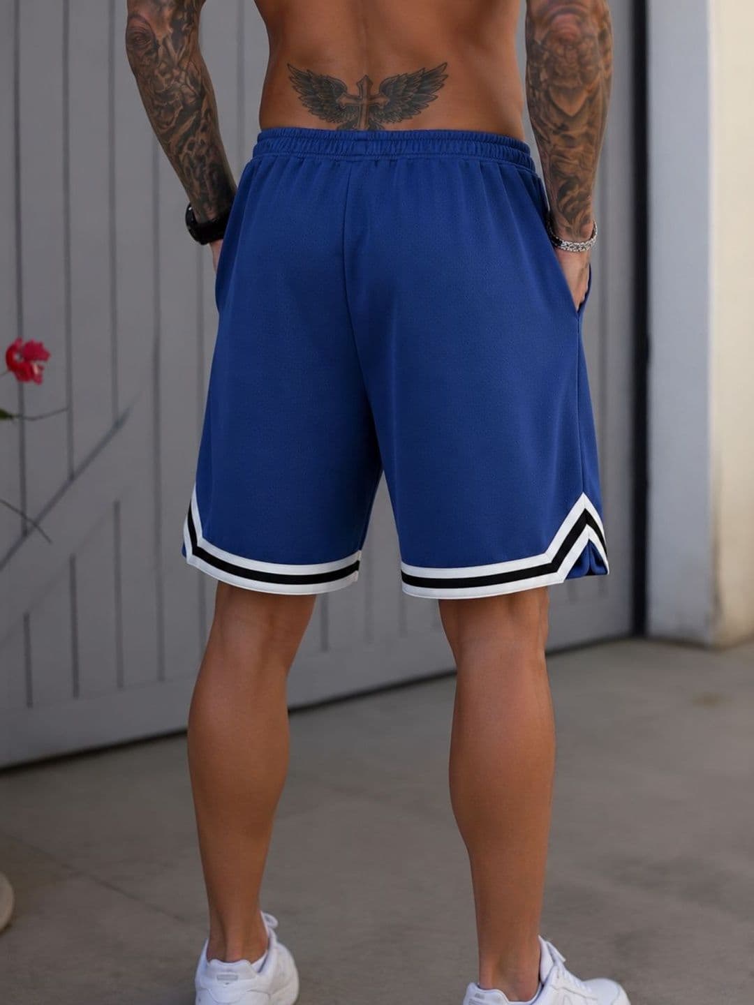 TAZO Men Typography Colourblocked Outdoor Sports Shorts thumbnail 4