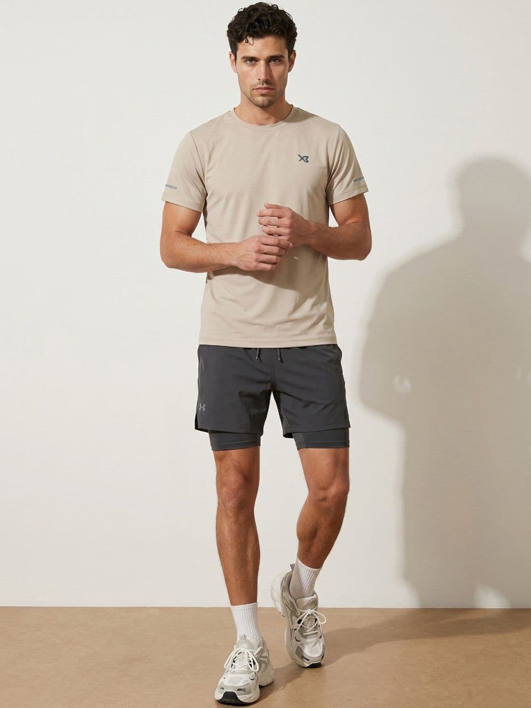 CROSS BENCH Men Brand Logo Printed Anti Static T-shirt thumbnail 5
