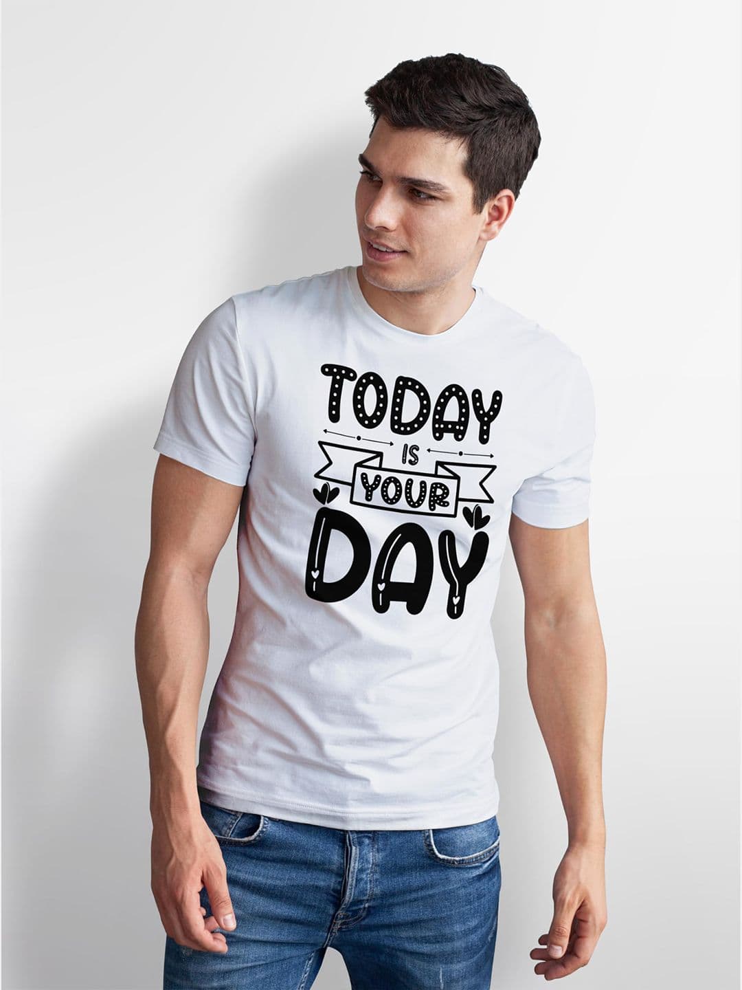 Seekbuylove Men Typography Printed Bio Finish T-shirt thumbnail 3
