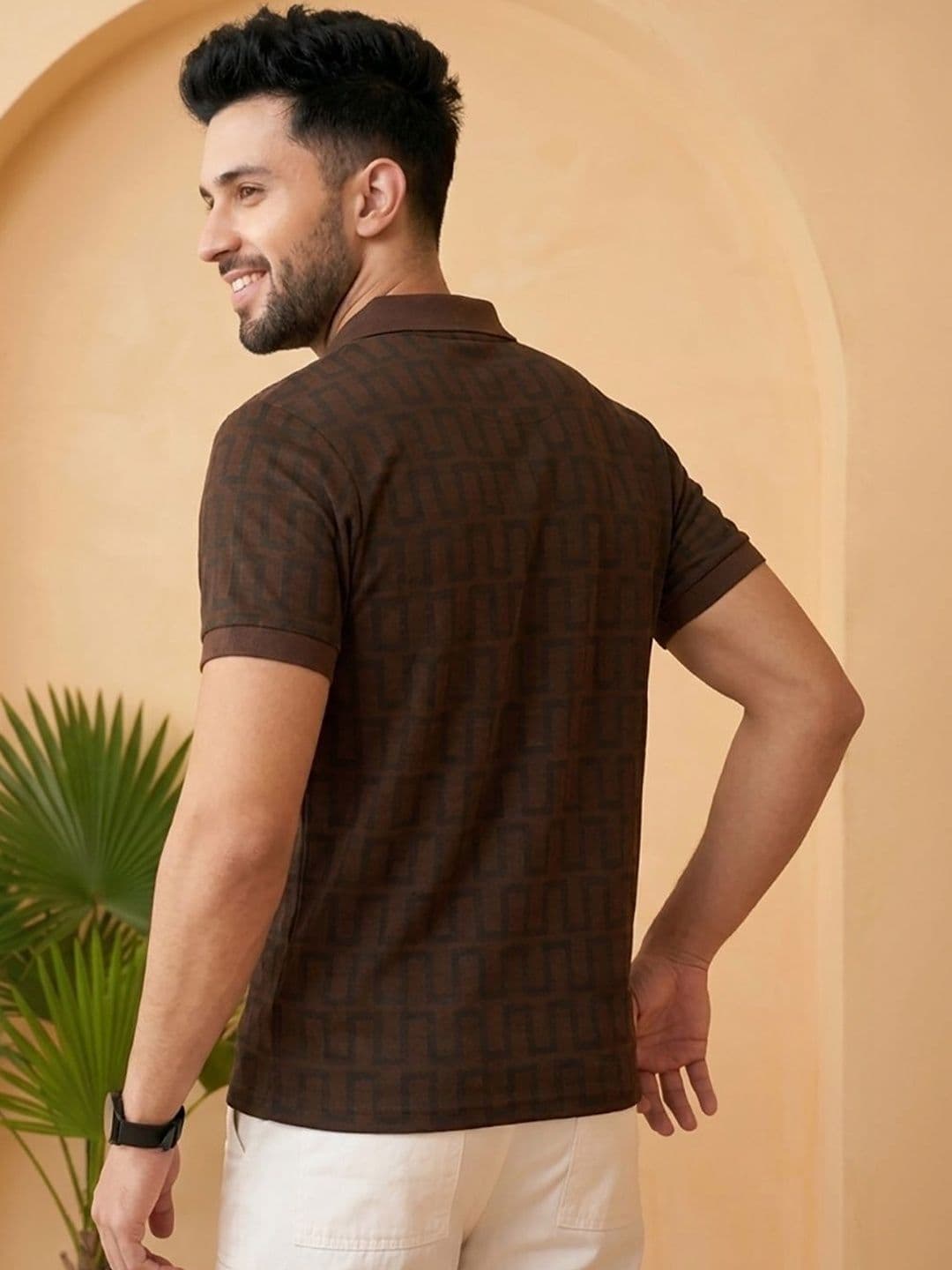 SZN Men Printed Polo Collar T-shirt thumbnail 2