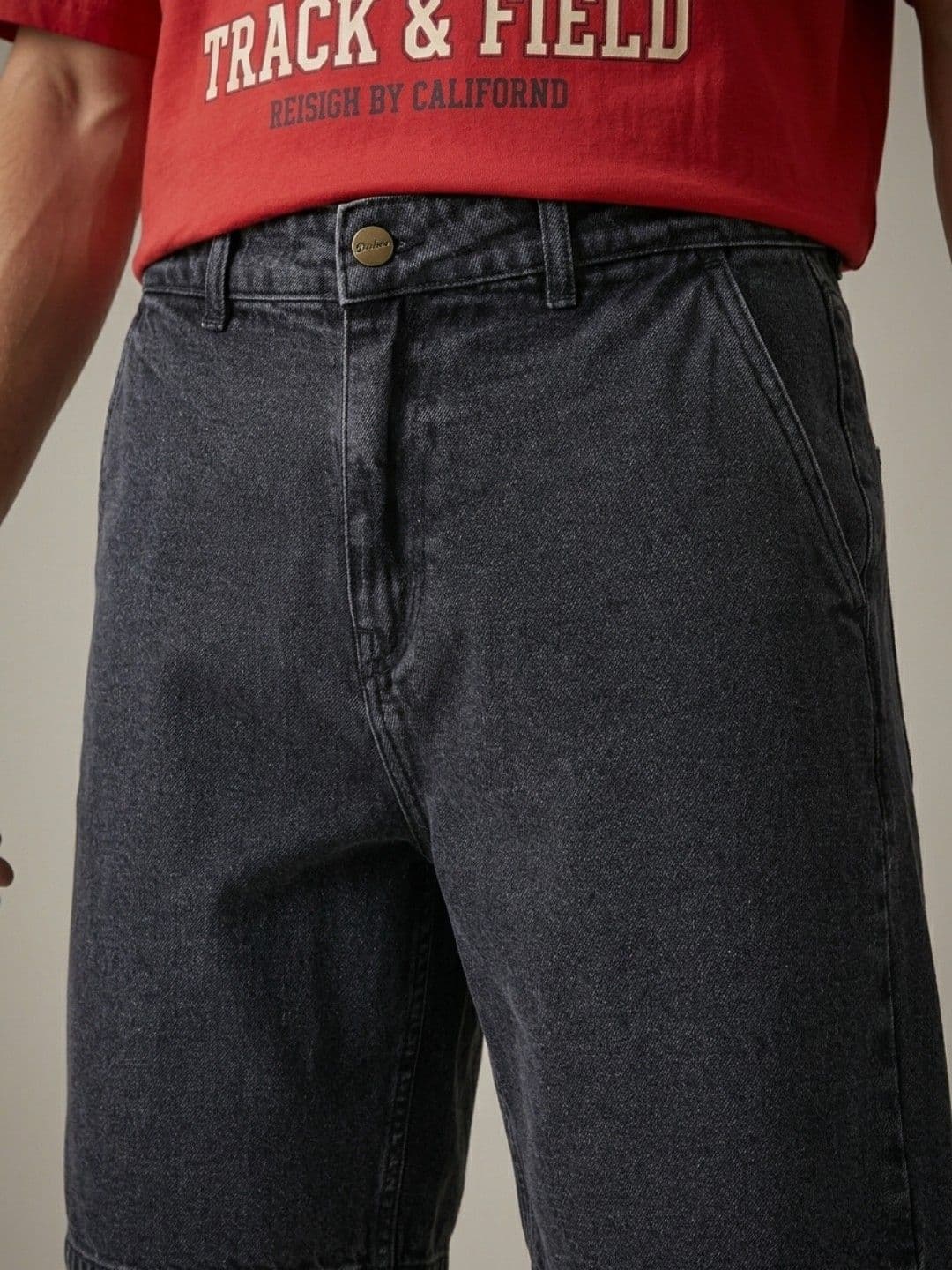 glitchez Men Pure Cotton Denim Shorts thumbnail 2