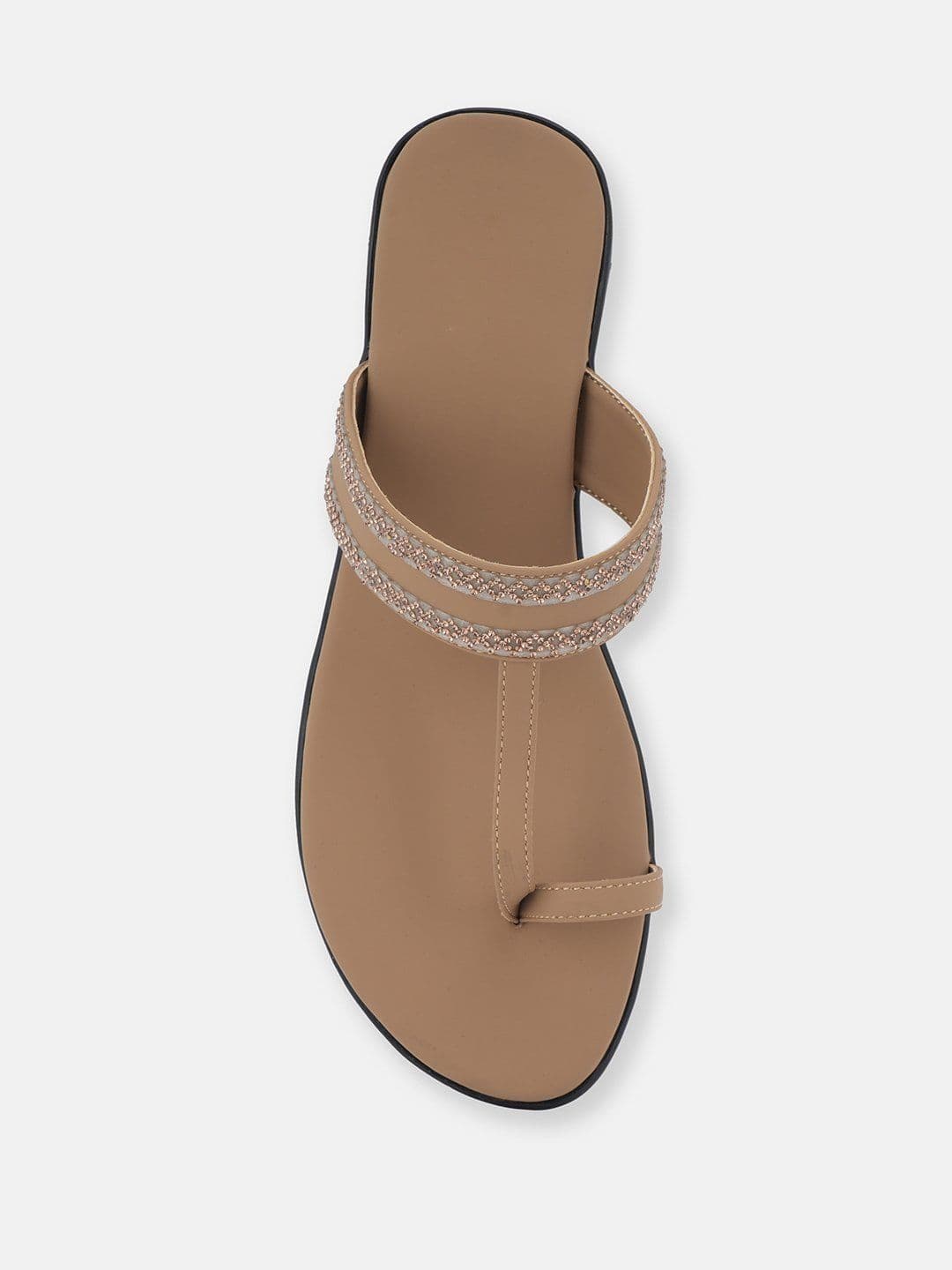 Liscott Women Embellished One Toe Flats thumbnail 2