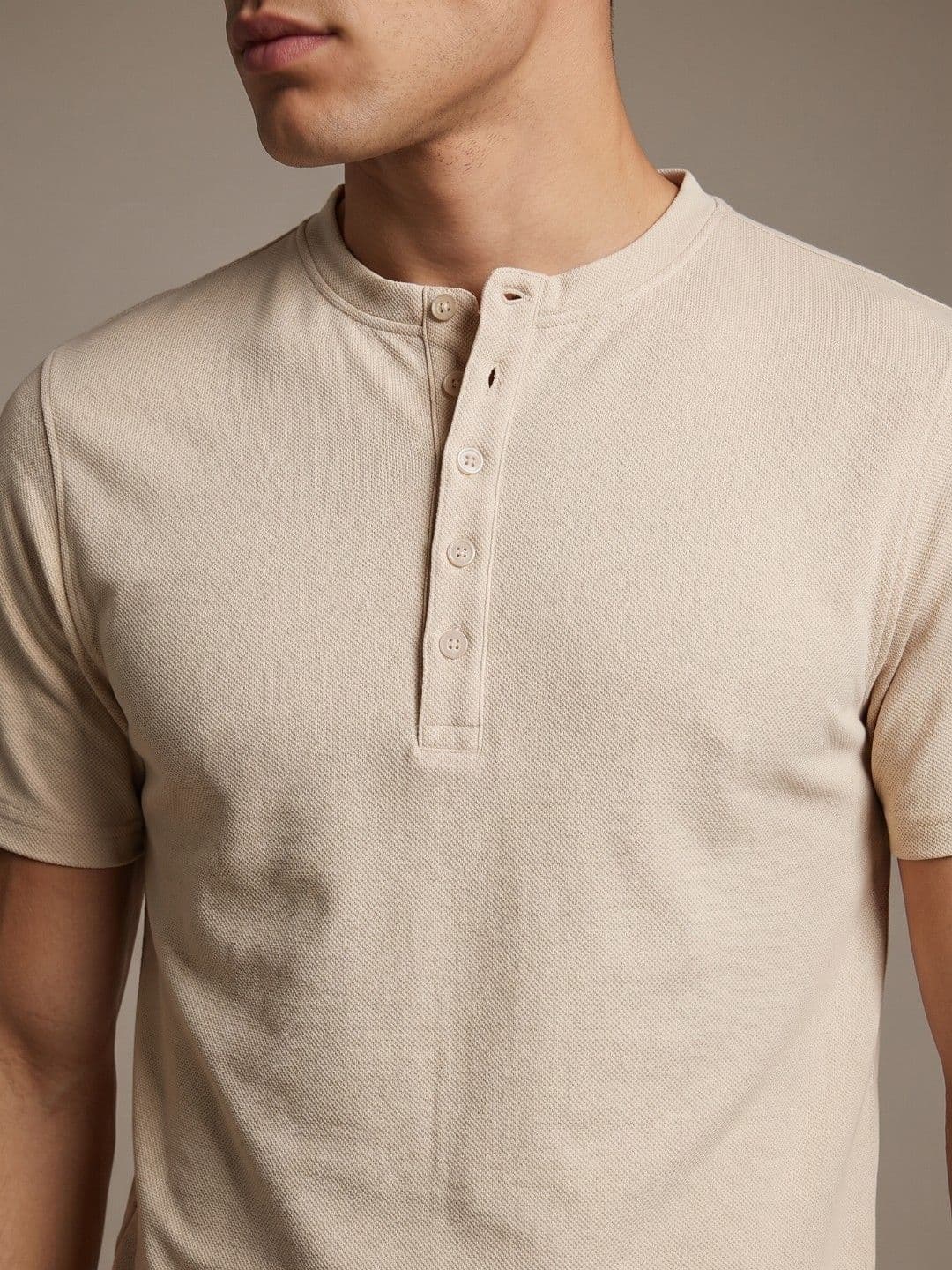 glitchez Men Henley Neck T-shirt thumbnail 3