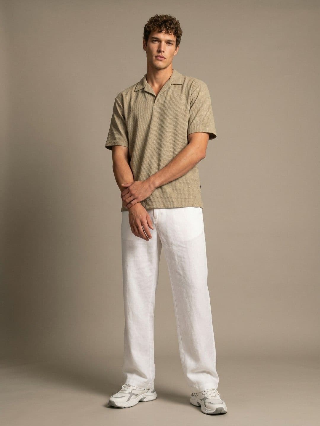 glitchez Polo Collar Drop-Shoulder Sleeves T-shirt thumbnail 4