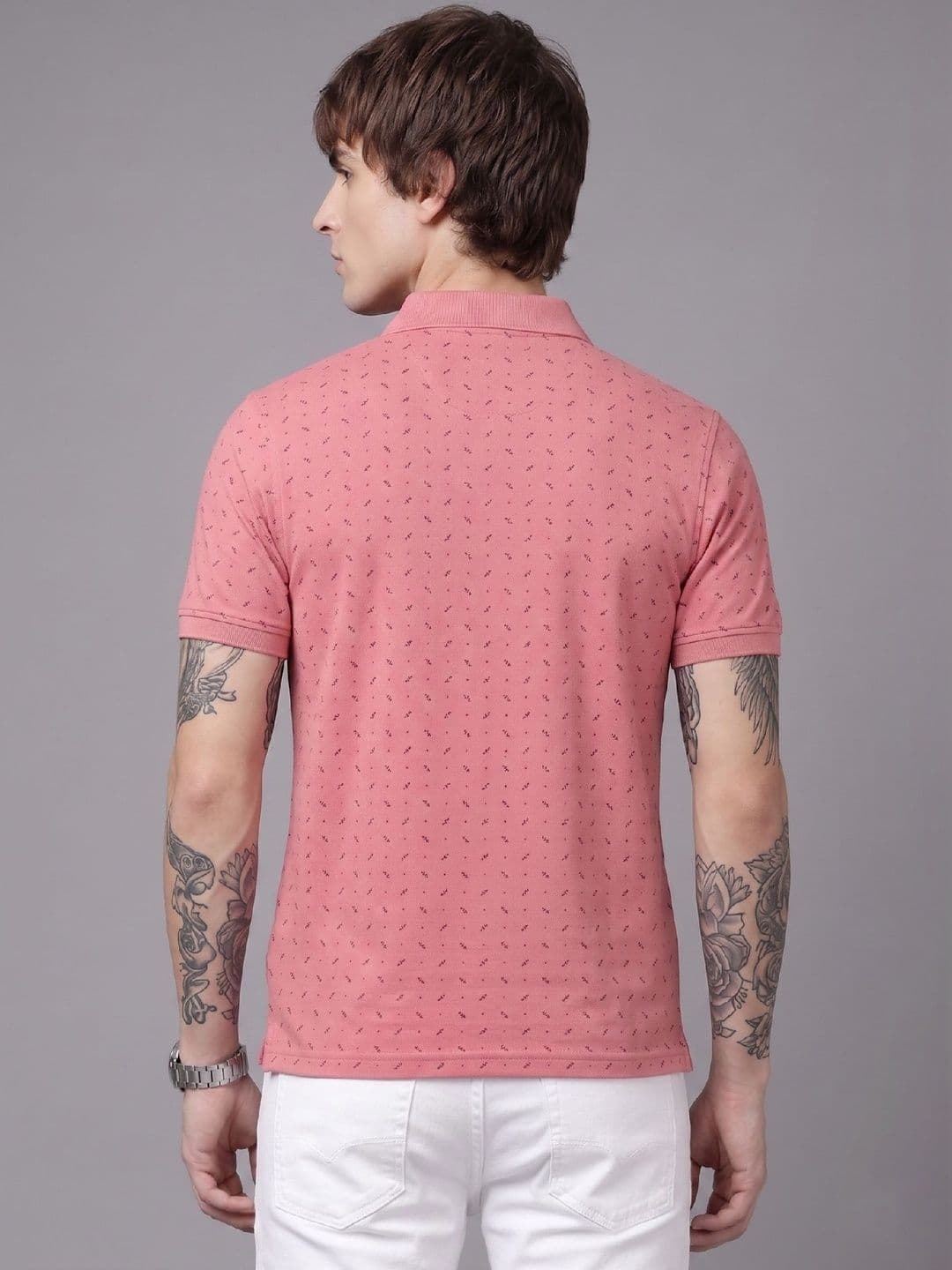 SANDPIPER Men Printed Polo Collar Pockets T-shirt thumbnail 5