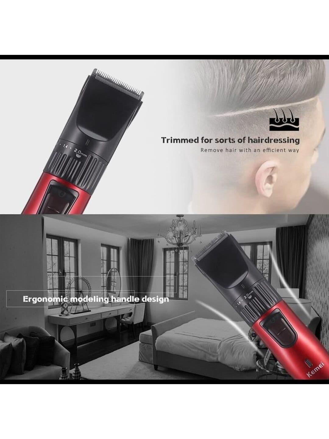 NOYMI Cordless Electric Hair Clipper Trimmer thumbnail 5
