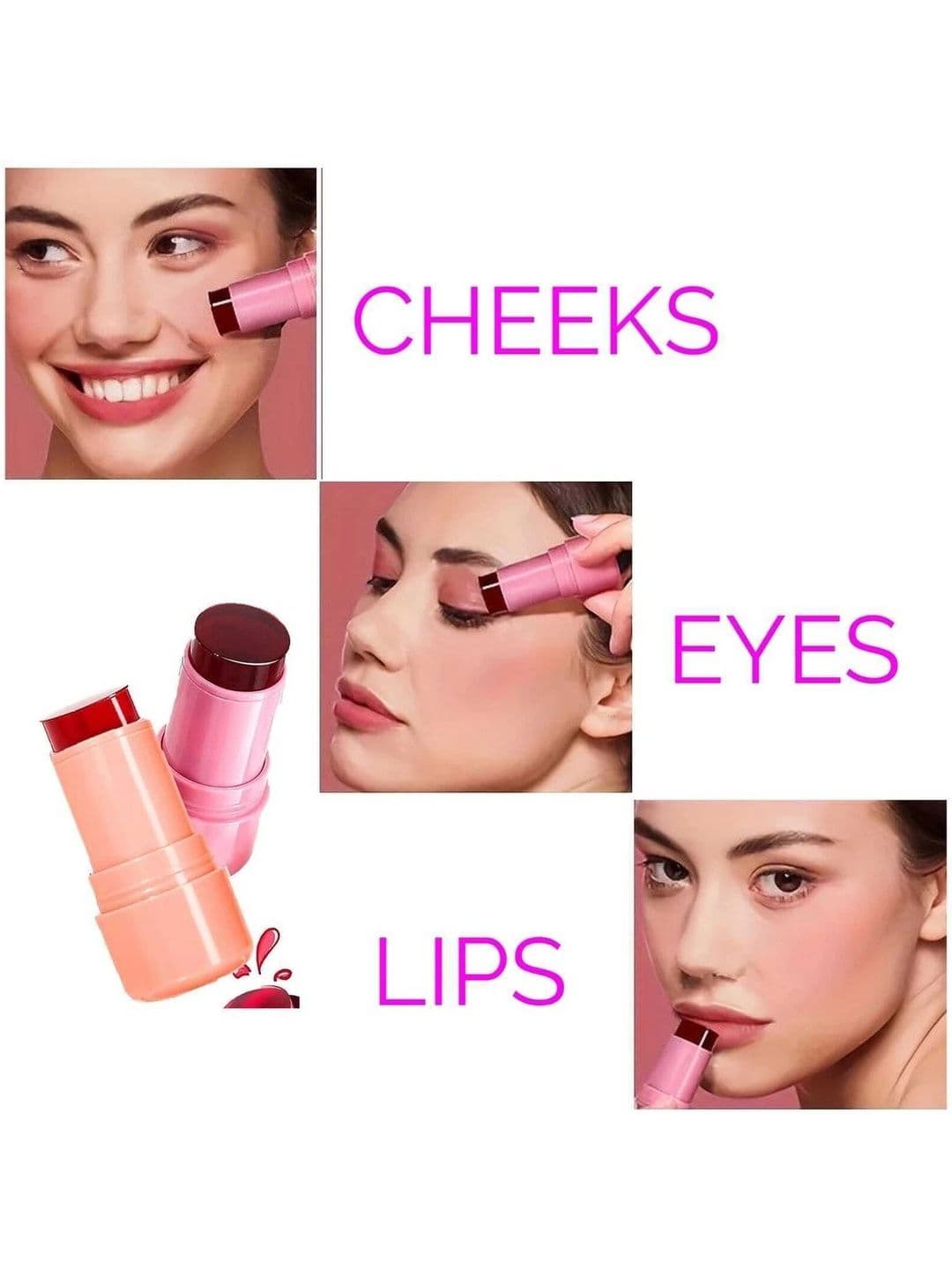 Facejewel Set Of 2 Jelly Blush Stick - Shade 01-03 thumbnail 2