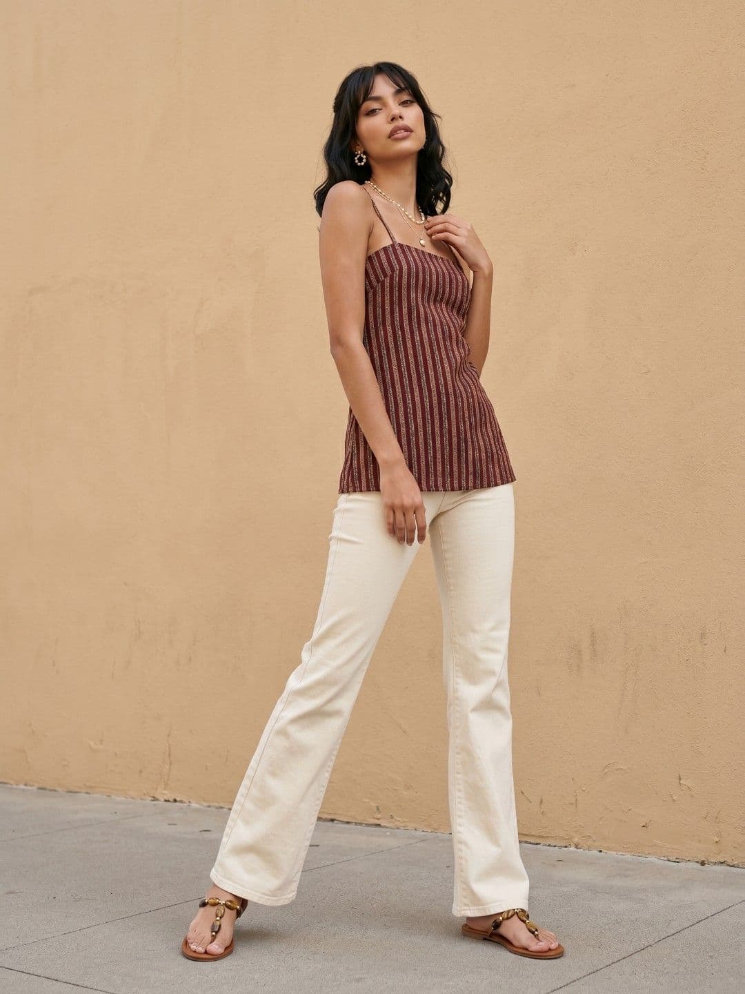 fusion by glitchez Striped Pure Cotton Kurti thumbnail 5
