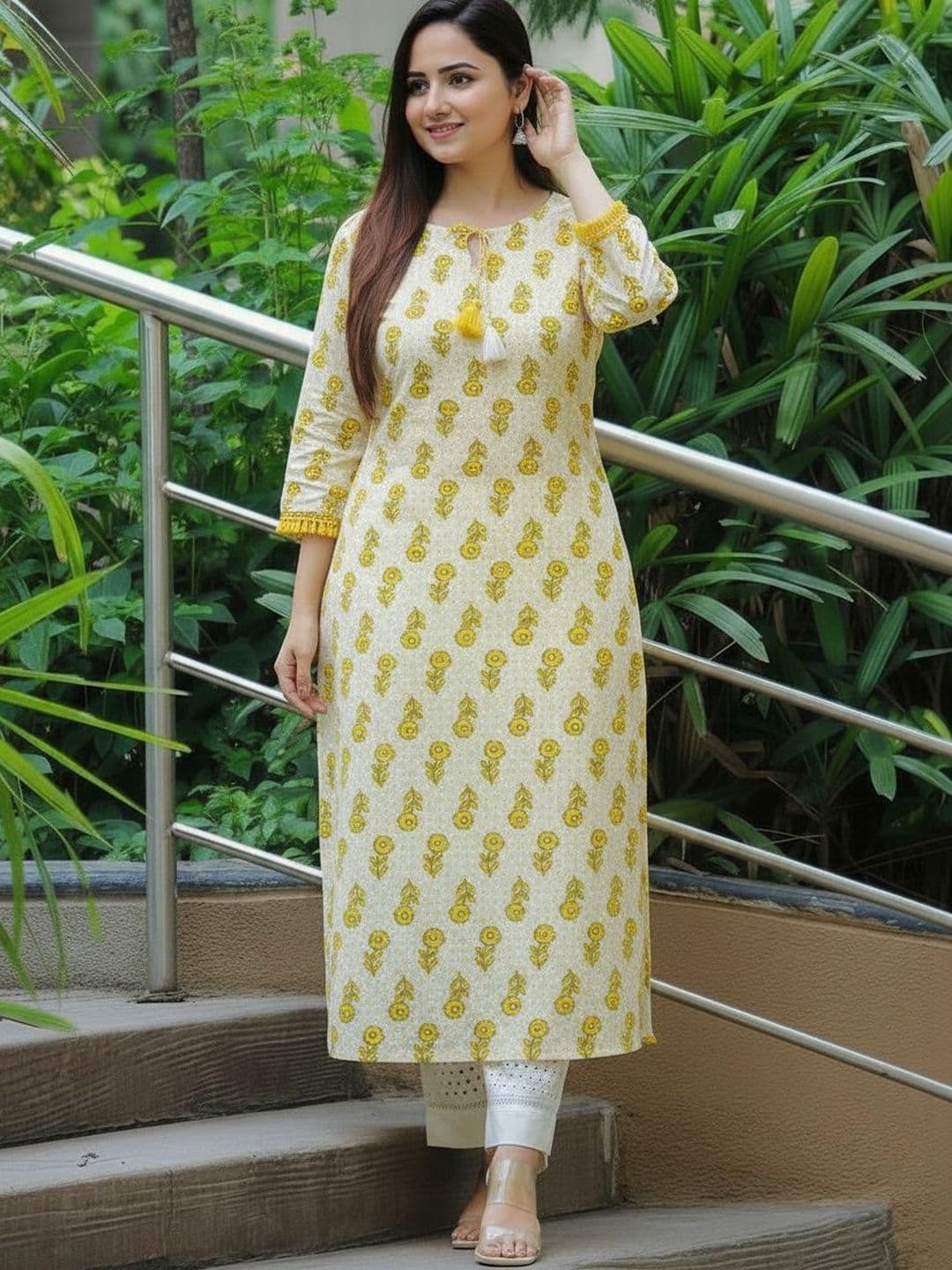 Sa Rasa Women Floral Printed Kurta - view 1